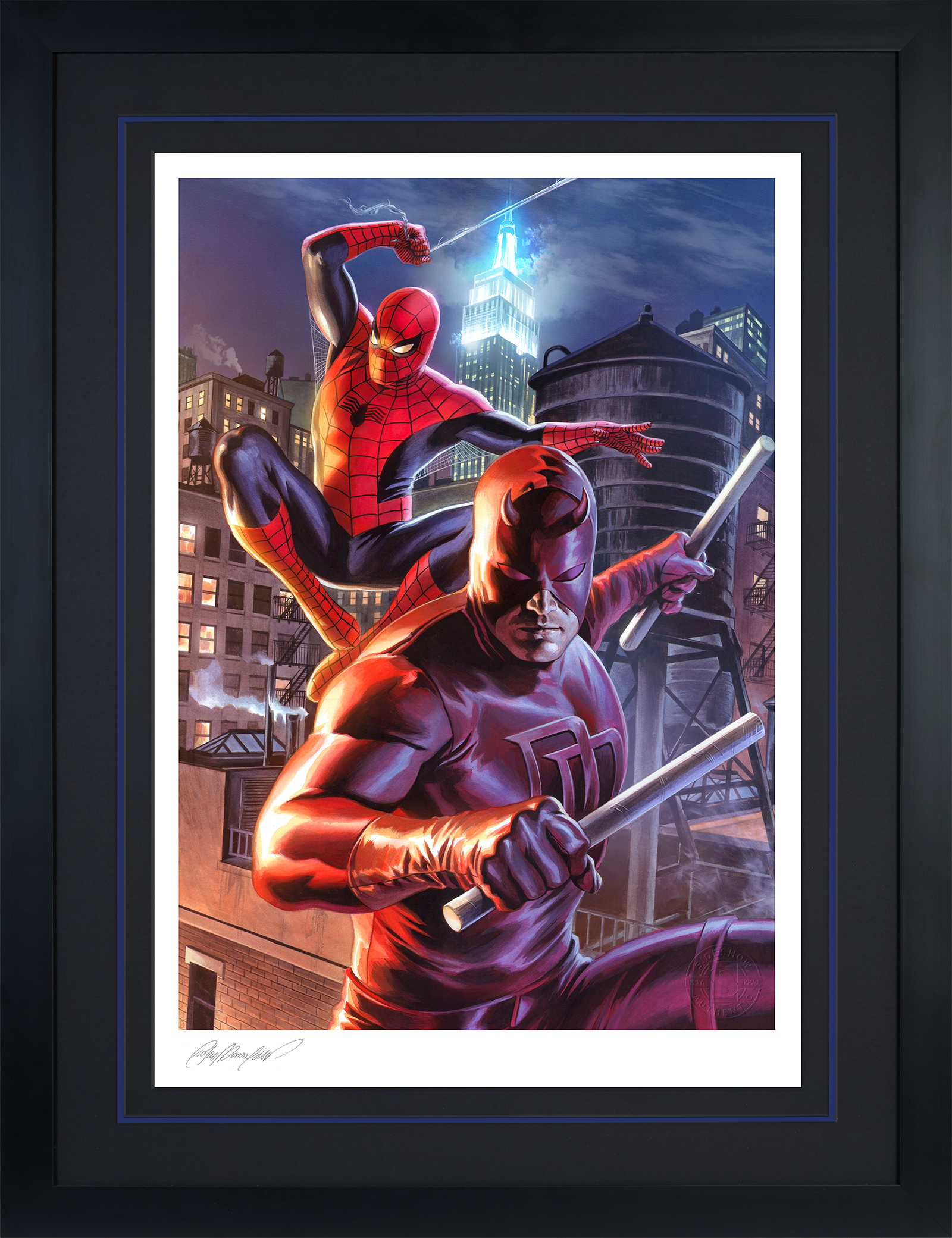 Daredevil & Spider-Man Fine Art Print by Sideshow | Sideshow