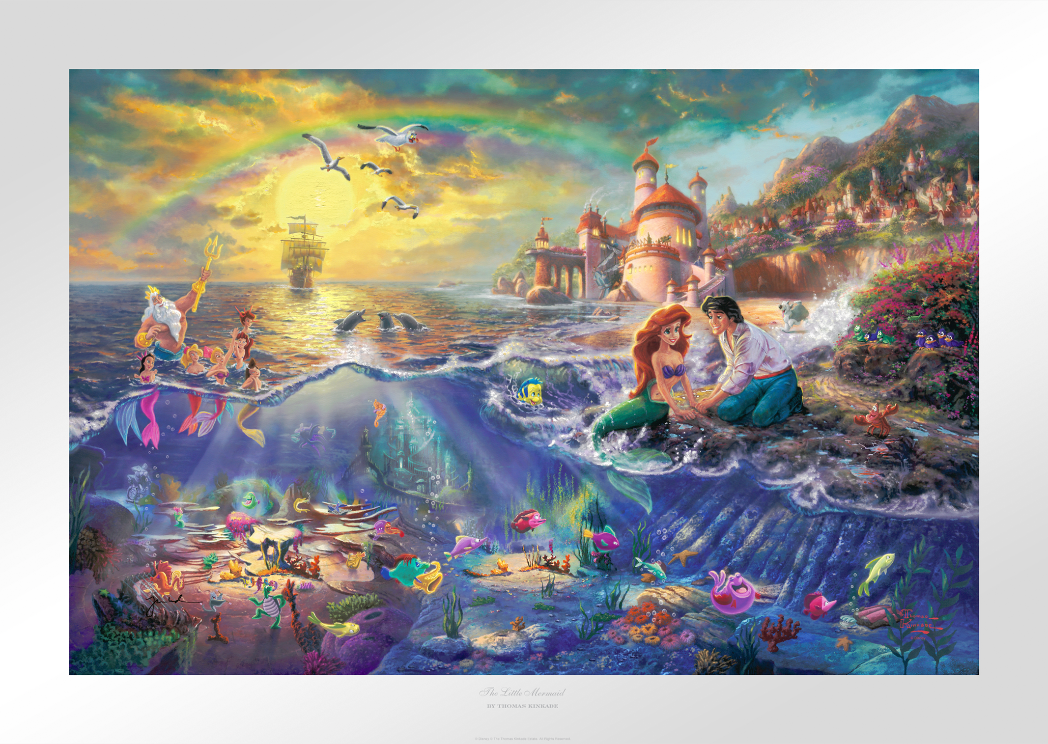 The Little Sideshow | Mermaid Print Collectibles Thomas by Kinkade Studios