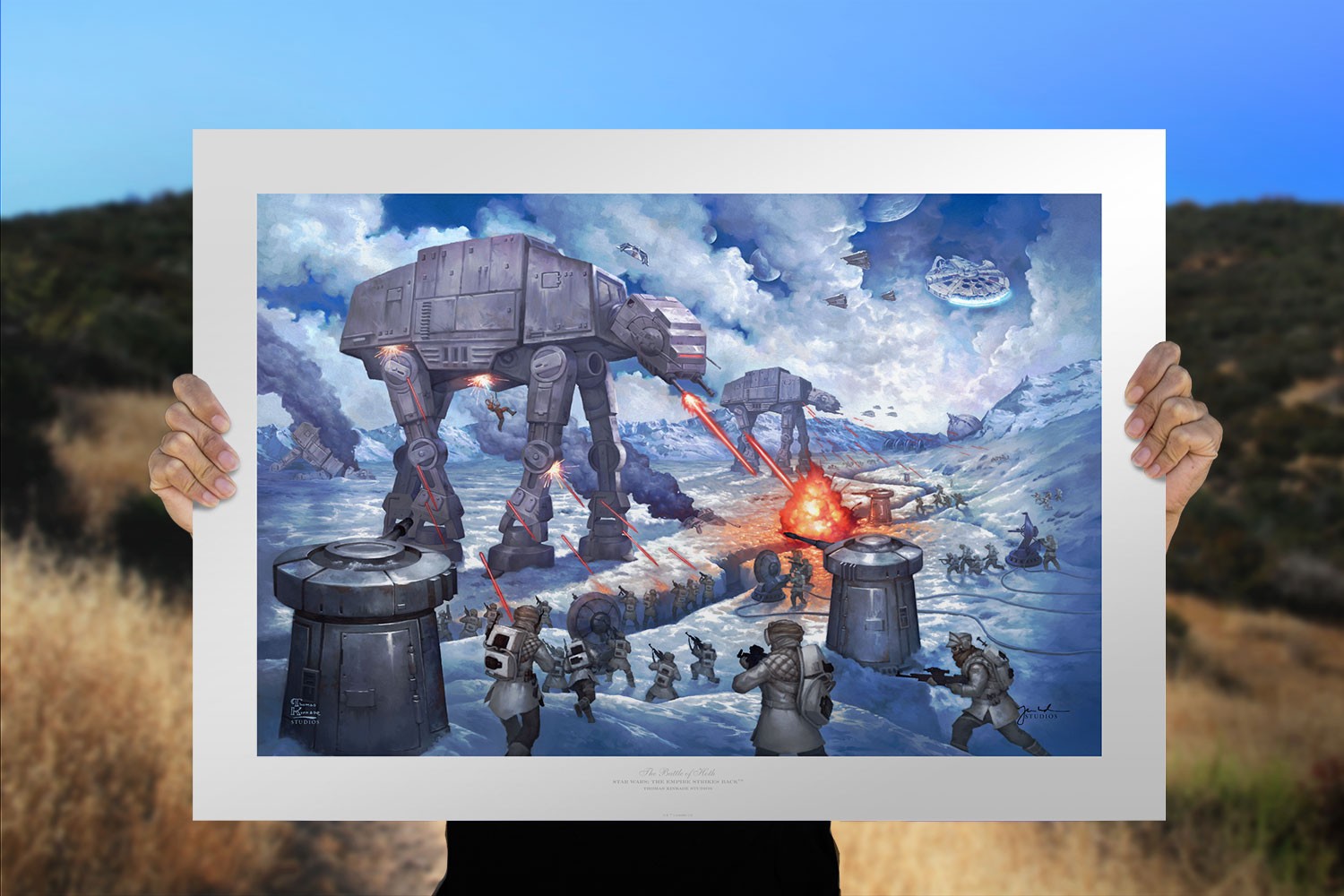 The Battle of Hoth Art Print by Thomas Kinkade Studios | Sideshow  Collectibles