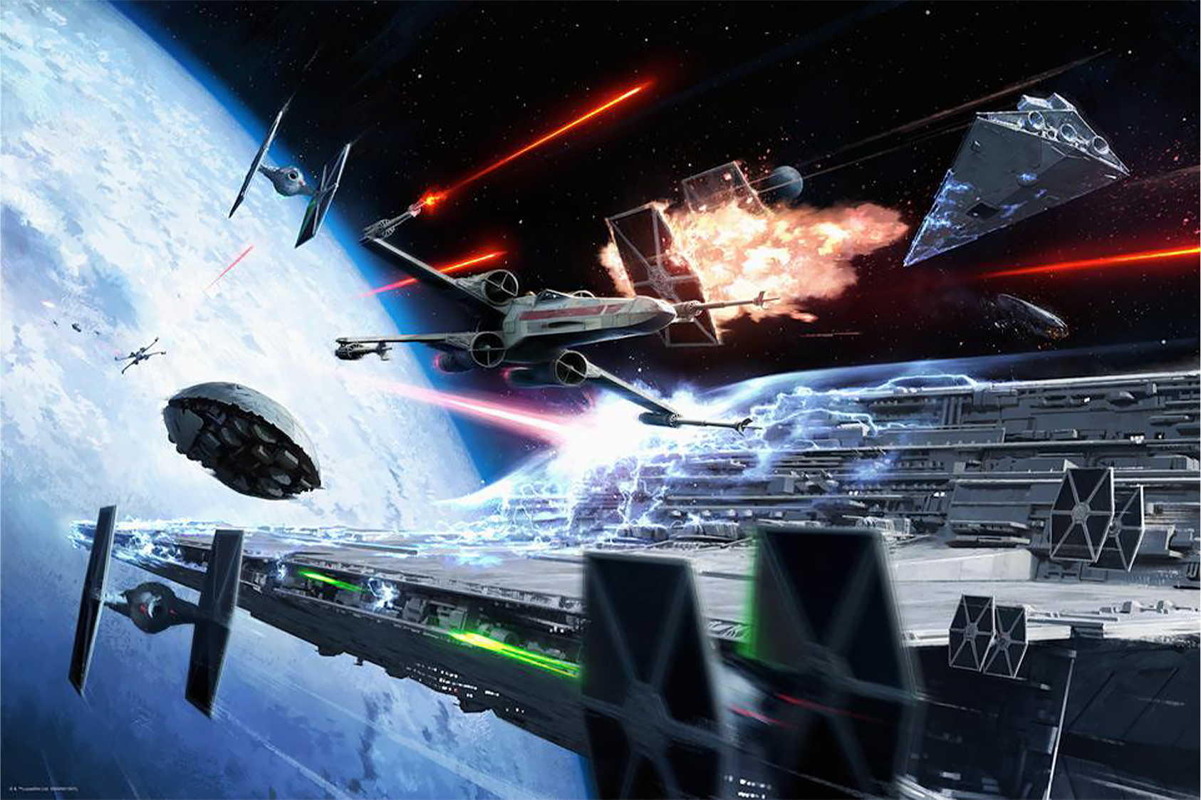 Star Wars Hoth Evacuation Art Print  View 2