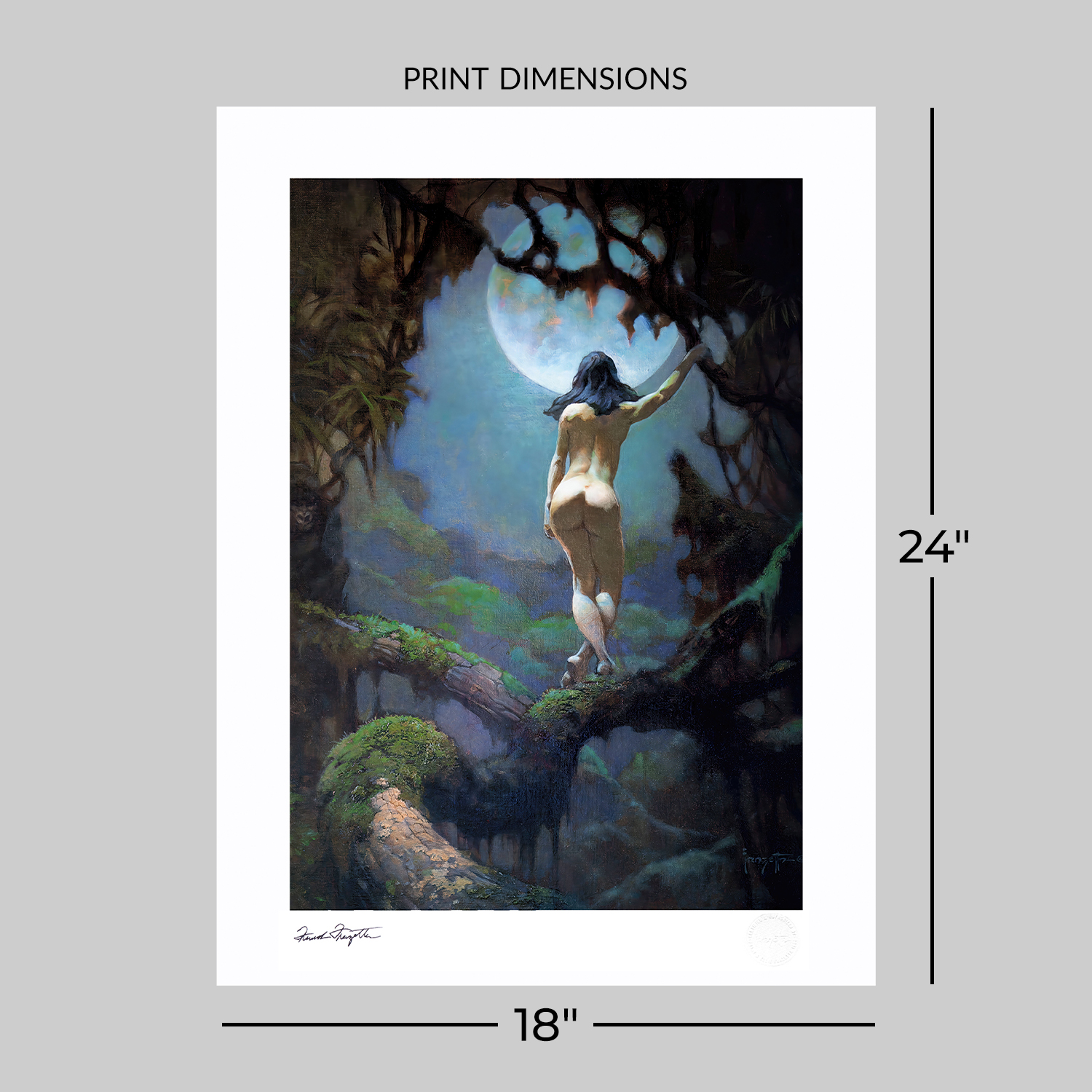 Frank Frazetta Moon's Rapture Art Print  View 2