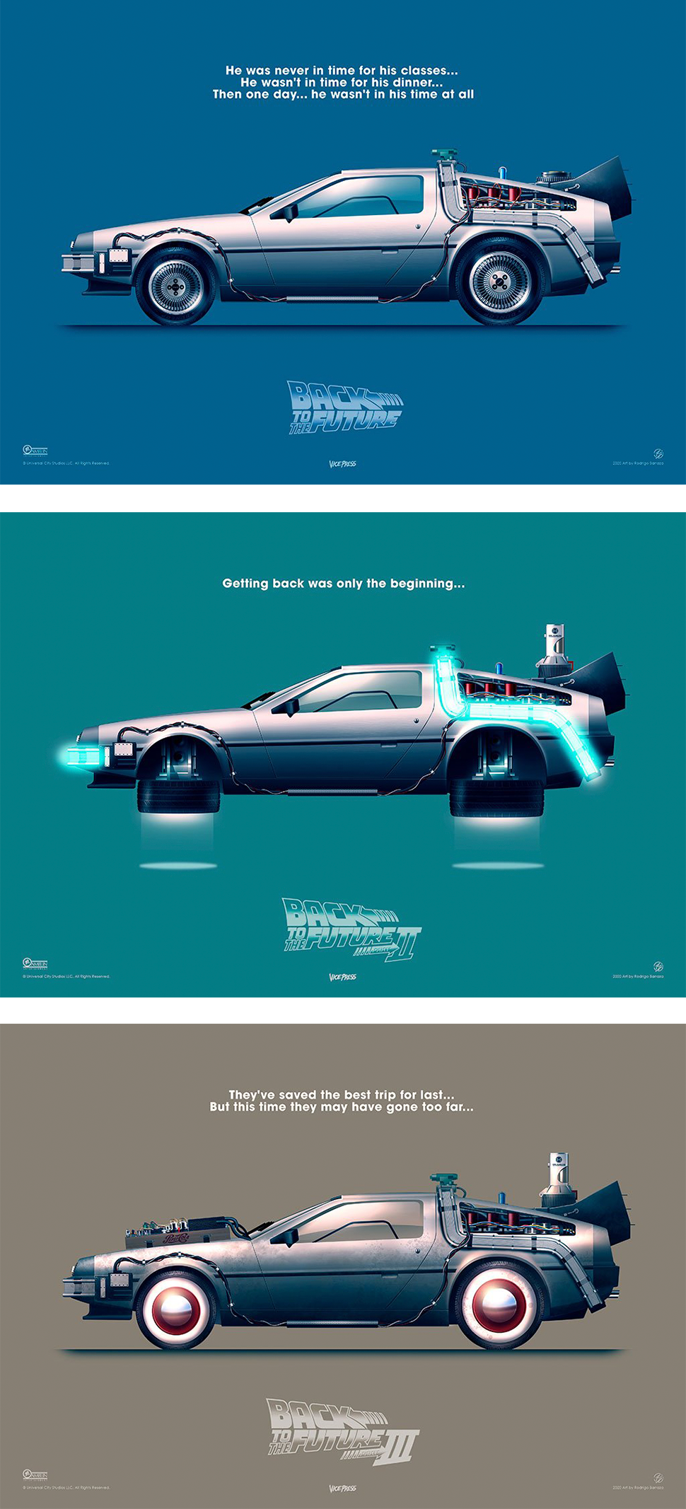 Back to the Future – Delorean Set View 2