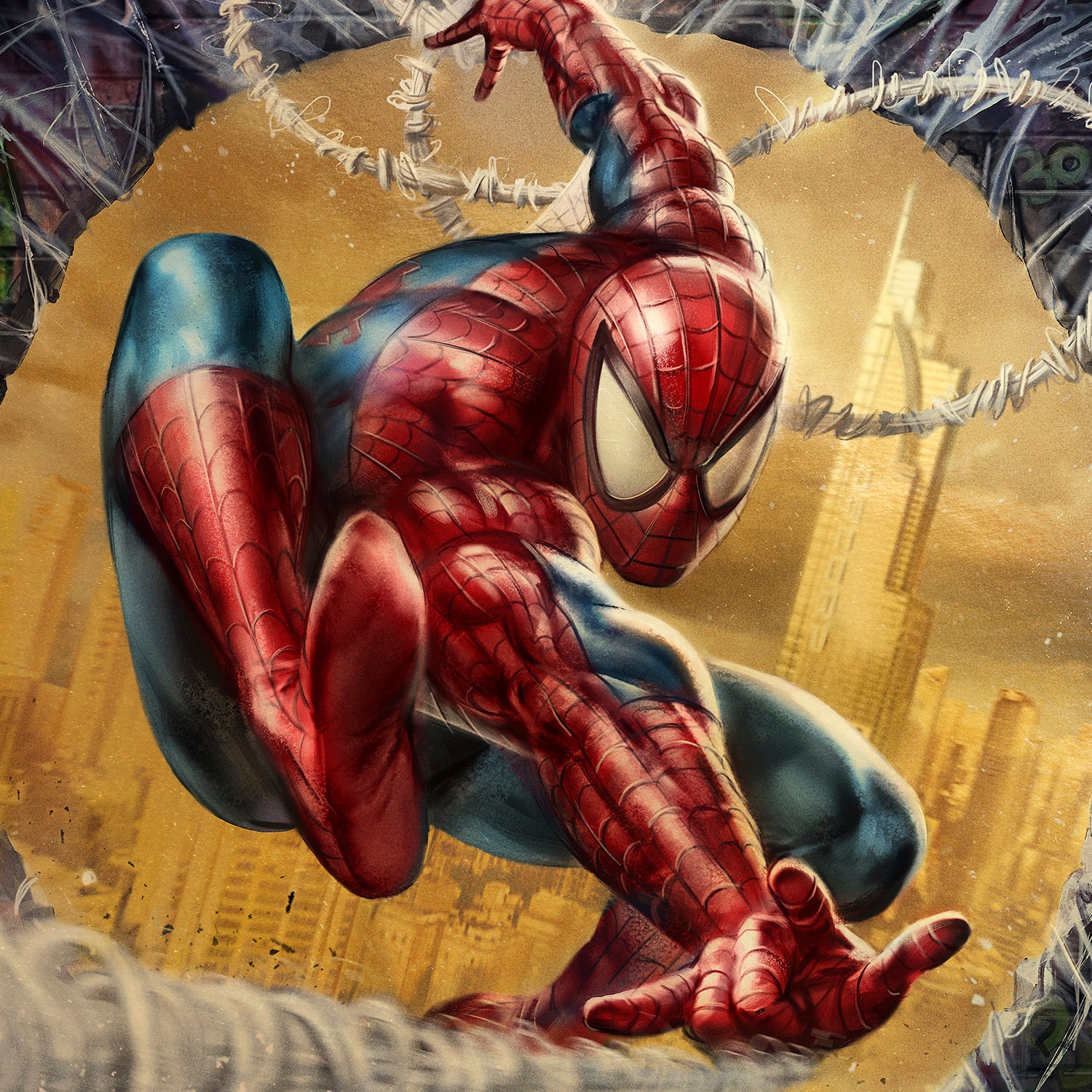 Marvel The Amazing Spider-Man #301 Tribute (Gold Foil Variant) Art Print  Exclusive Edition View 6
