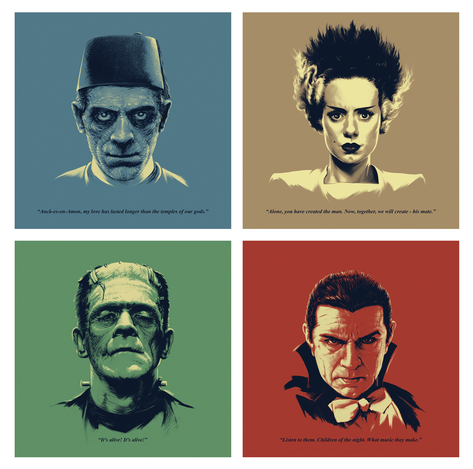 Universal Monsters Featuring Bela Lugosi as Dracula Headshots View 2