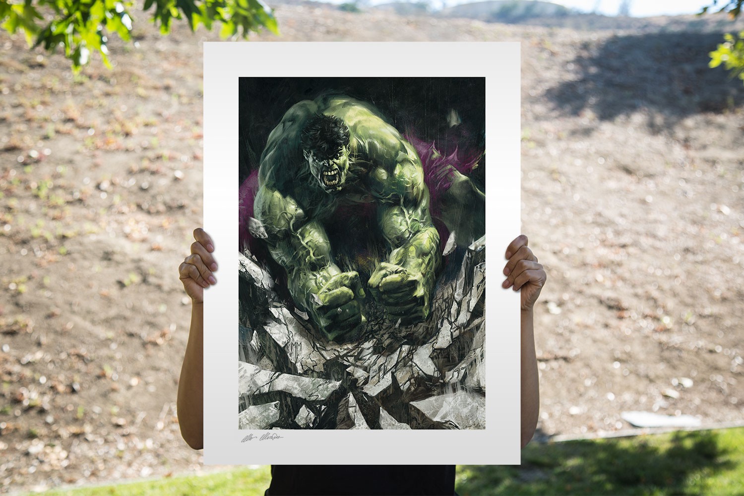 Marvel Hulk #1 Fine Art Print by Sideshow | Sideshow