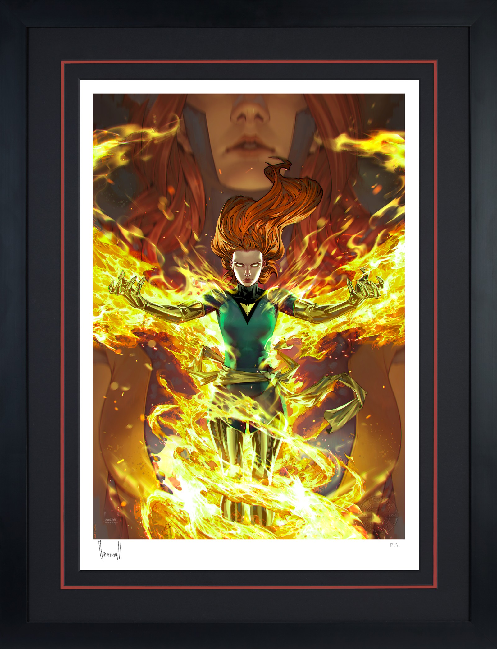 Marvel Jean Grey: Phoenix Transformation Art Print  View 2
