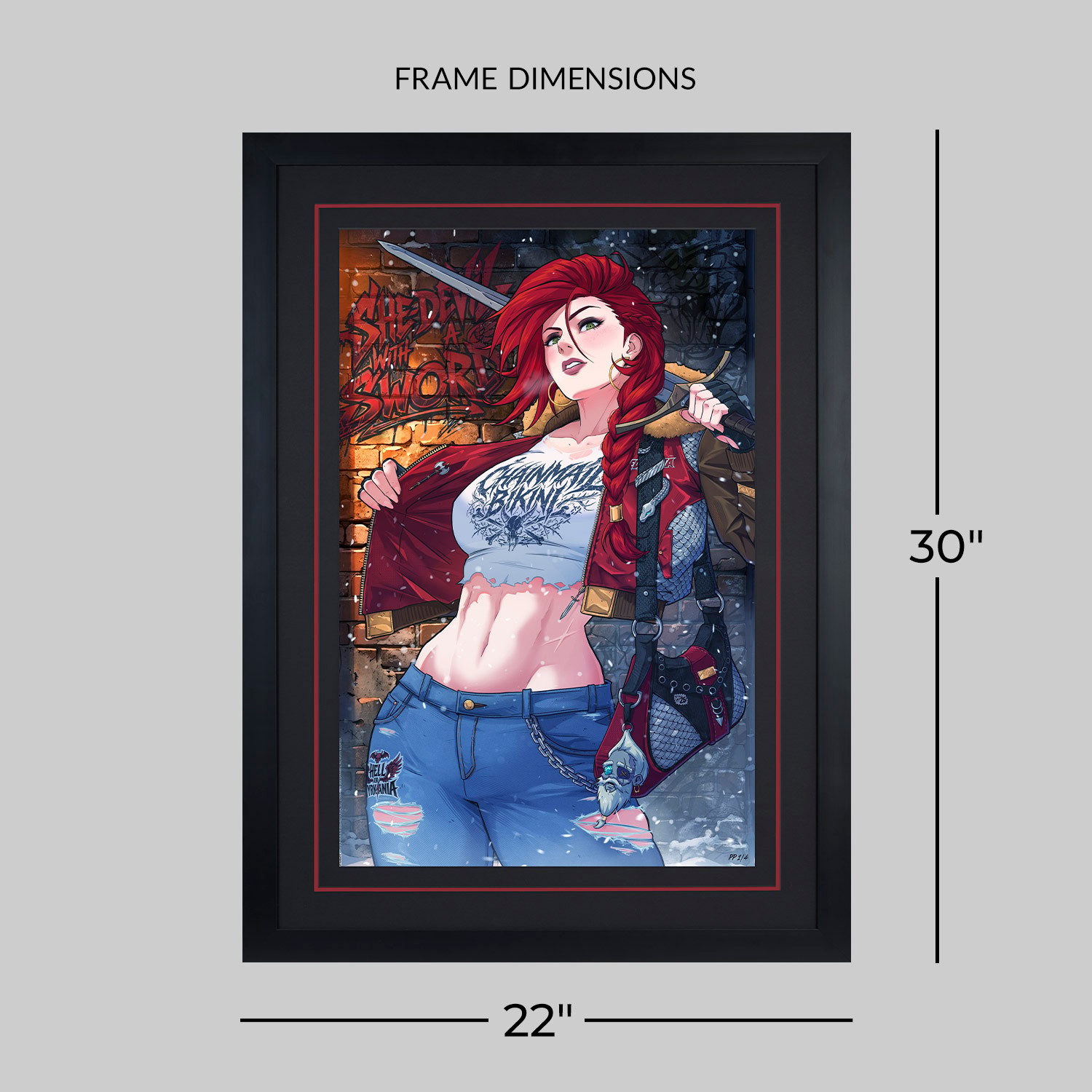Dynamite Red Sonja Art Print  Exclusive Edition View 2