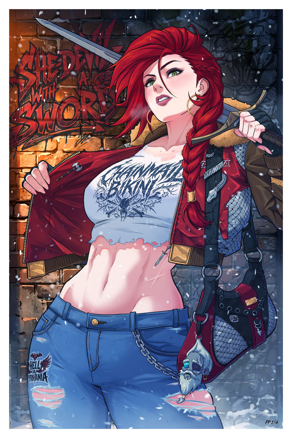 Dynamite Red Sonja Art Print  Exclusive Edition View 5