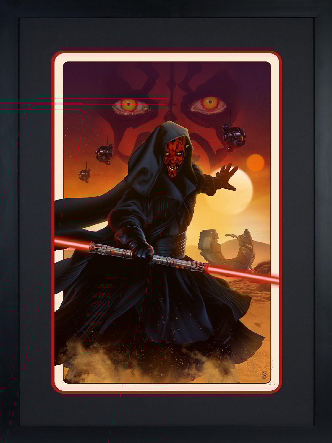 Darth Maul: The Phantom Menace Fine Art Print by Vance Kelly