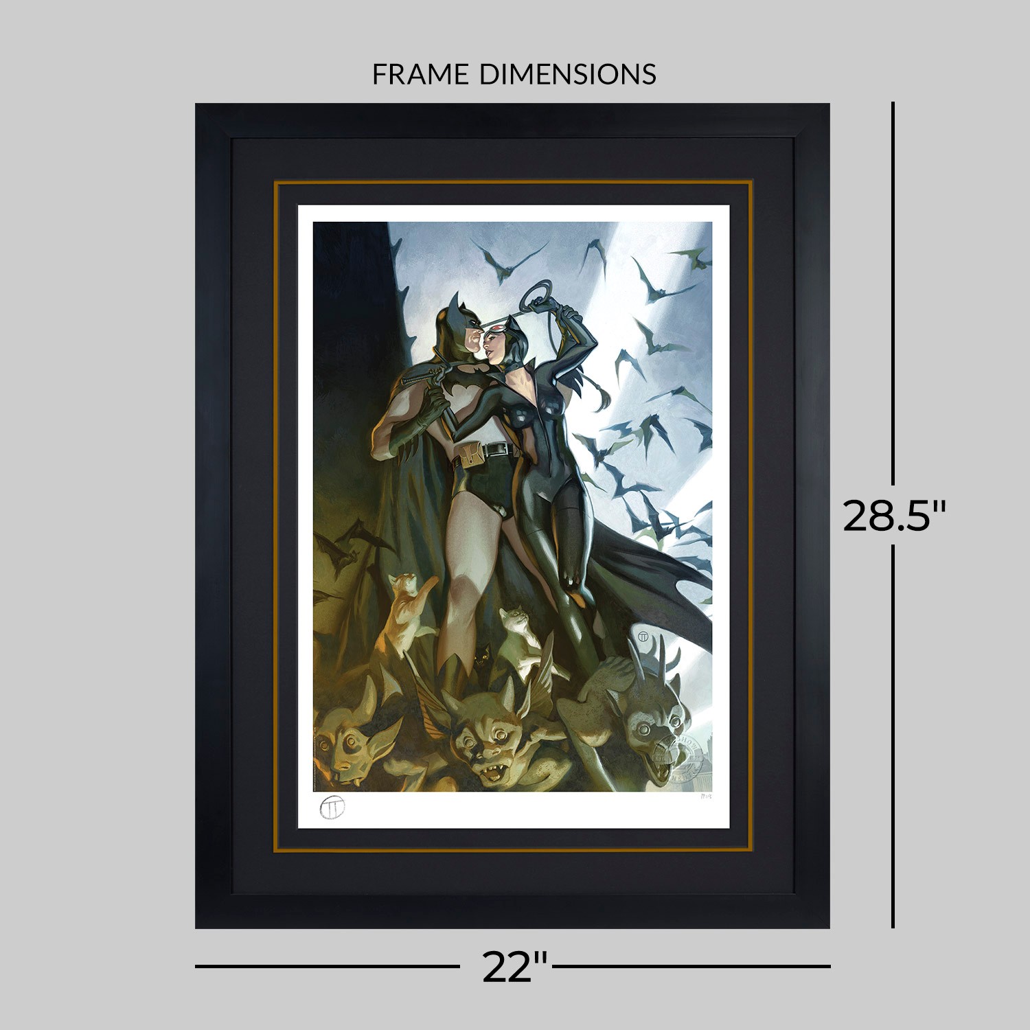 DC Comics Batman & Catwoman Art Print  Exclusive Edition View 2