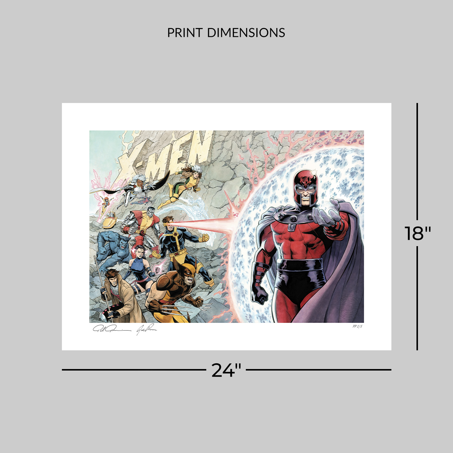 Marvel The X-Men #1 Tribute Art Print  Exclusive Edition View 2