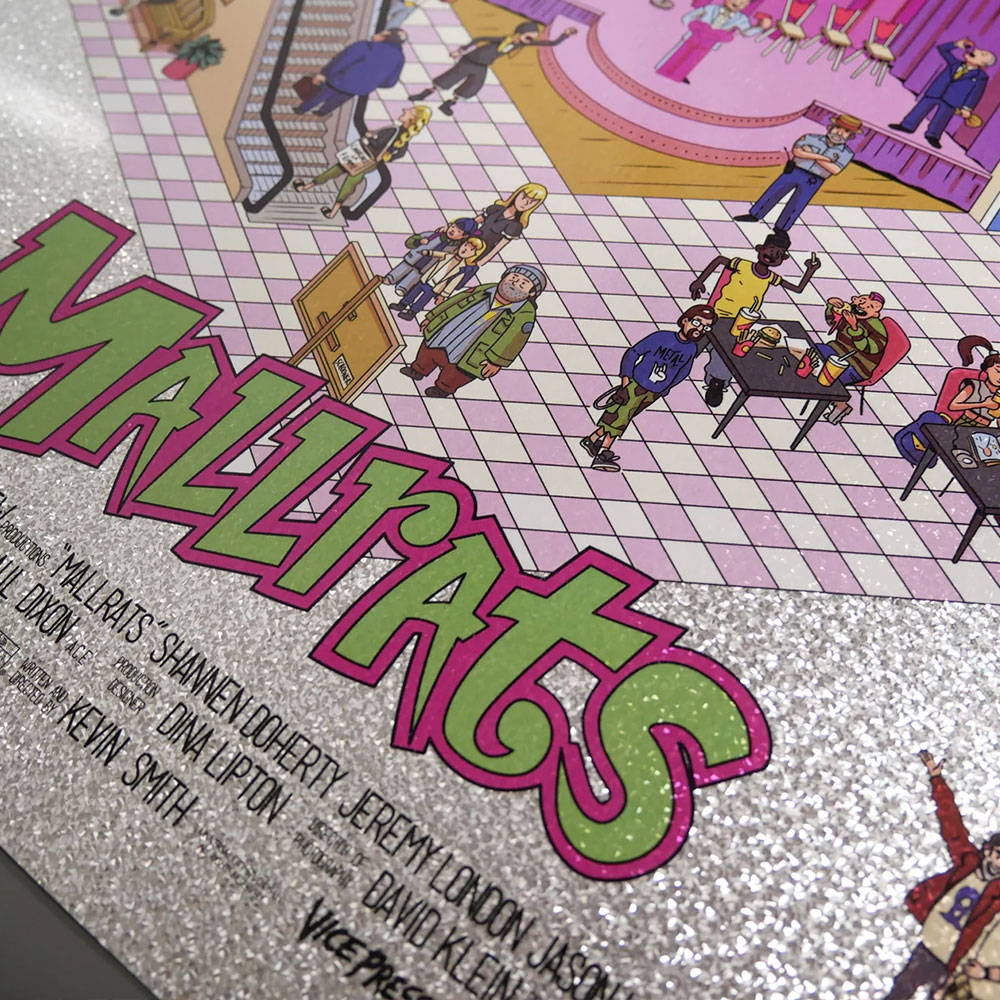 Mallrats Mallrats Movie Poster (Magic Eye Foil Variant) Art Print  View 4