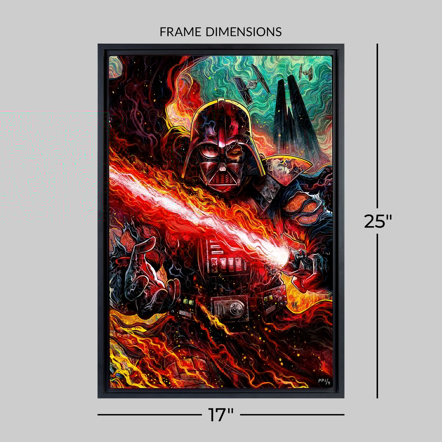 Darth Vader™: Dark Lord's Fury Fine Art Print by Vincenzo Riccardi