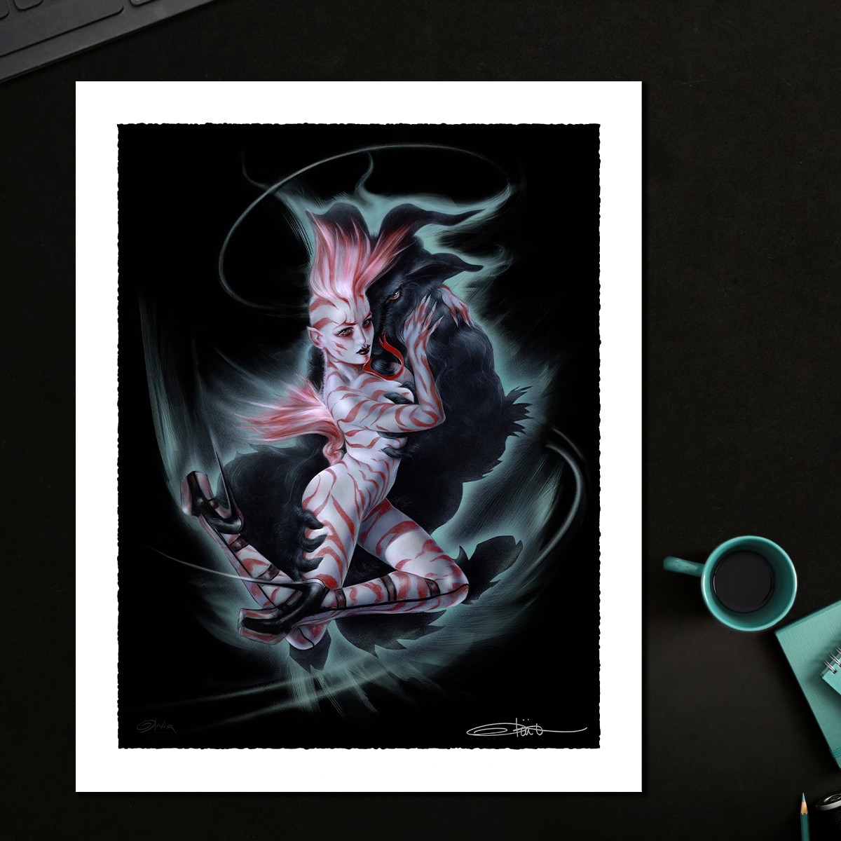 Olivia De Berardinis Dancing with the Devil Art Print  Exclusive Edition View 6