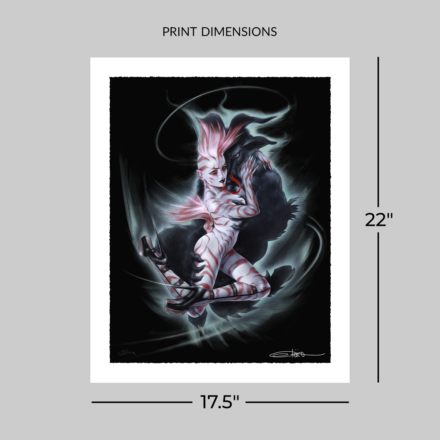 Olivia De Berardinis Dancing with the Devil Art Print  Exclusive Edition View 2