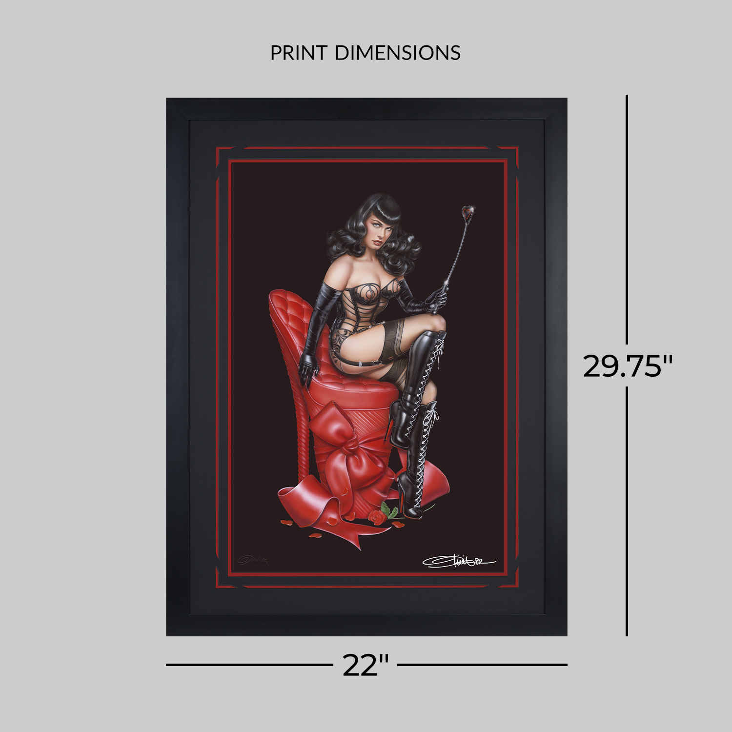 Bettie Page Bettie Page: Love Hurts Art Print  Exclusive Edition View 2