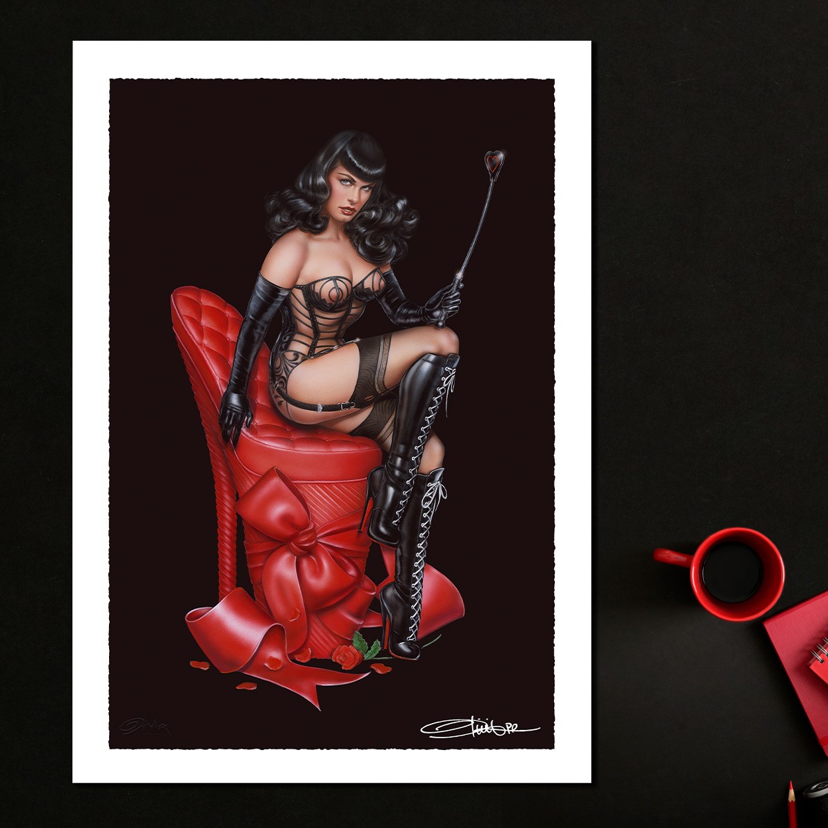 Bettie Page Bettie Page: Love Hurts Art Print  Exclusive Edition View 3