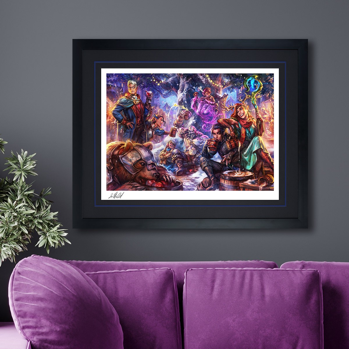 Critical Role Vox Machina: Winter's Crest at Whitestone Art Print  Exclusive Edition View 1