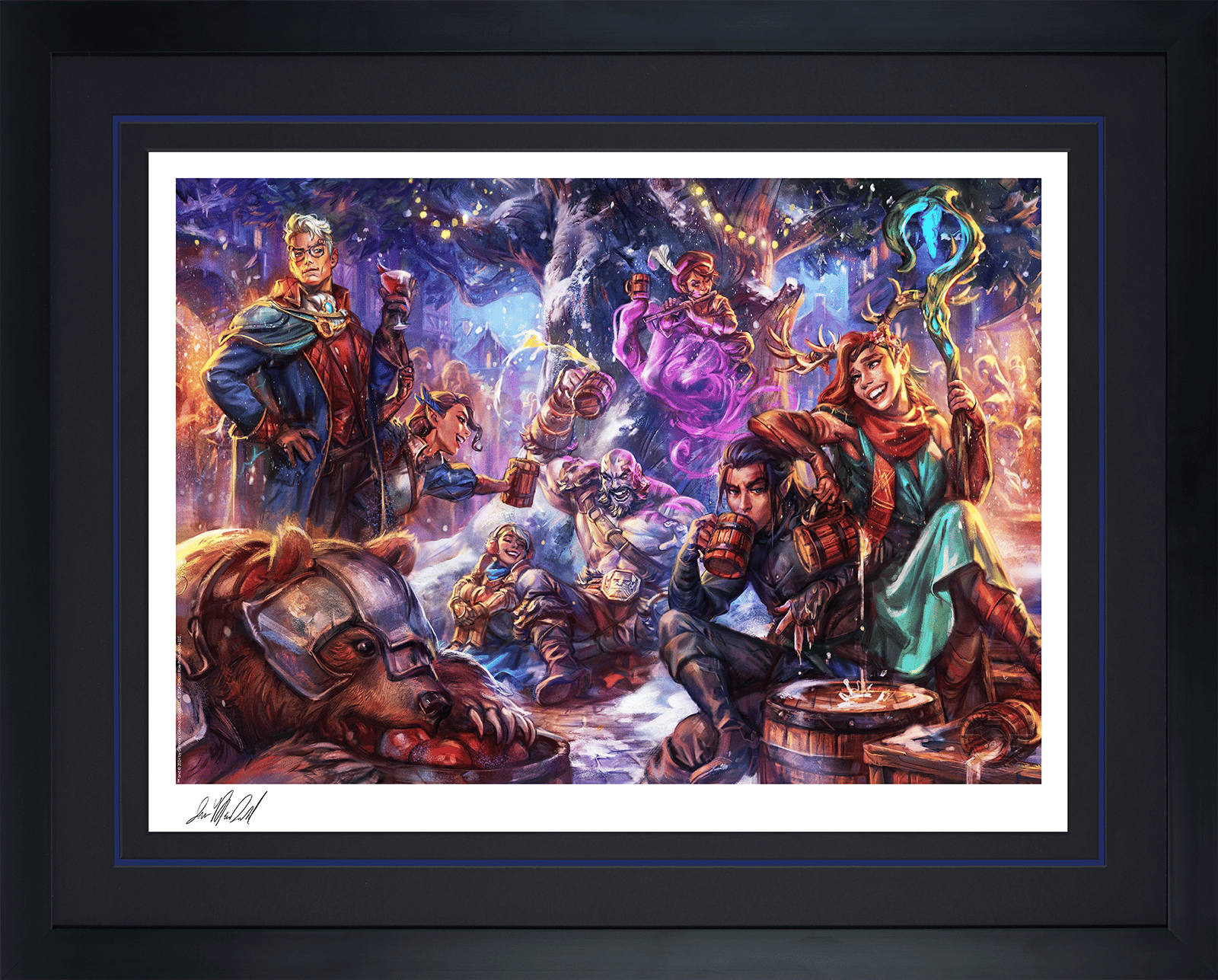 Critical Role Vox Machina: Winter's Crest at Whitestone Art Print  Exclusive Edition View 6