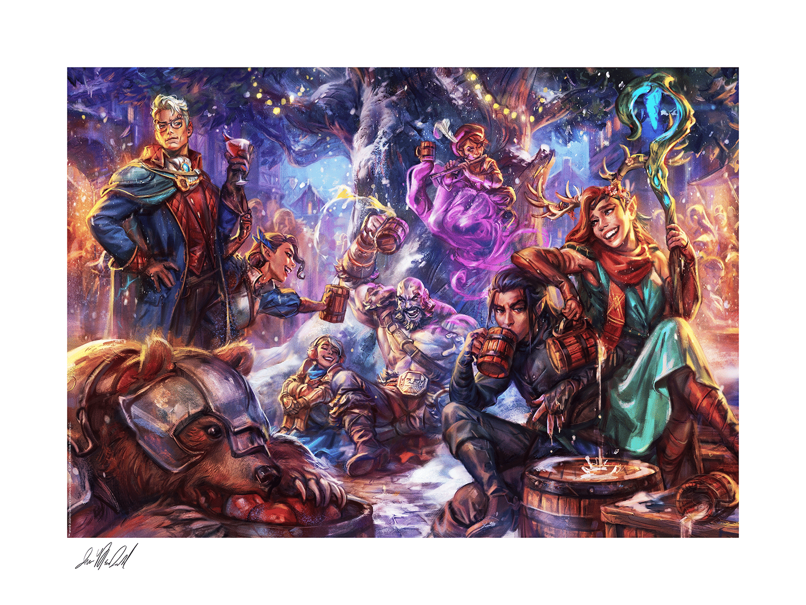 Critical Role Vox Machina: Winter's Crest at Whitestone Art Print  Exclusive Edition View 5