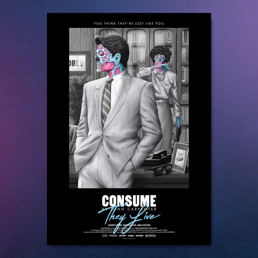 They Live They Live Black Variant (Editions) Movie Poster  View 1