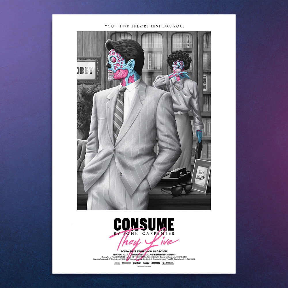 They Live They Live White Variant (Editions) Movie Poster  View 1