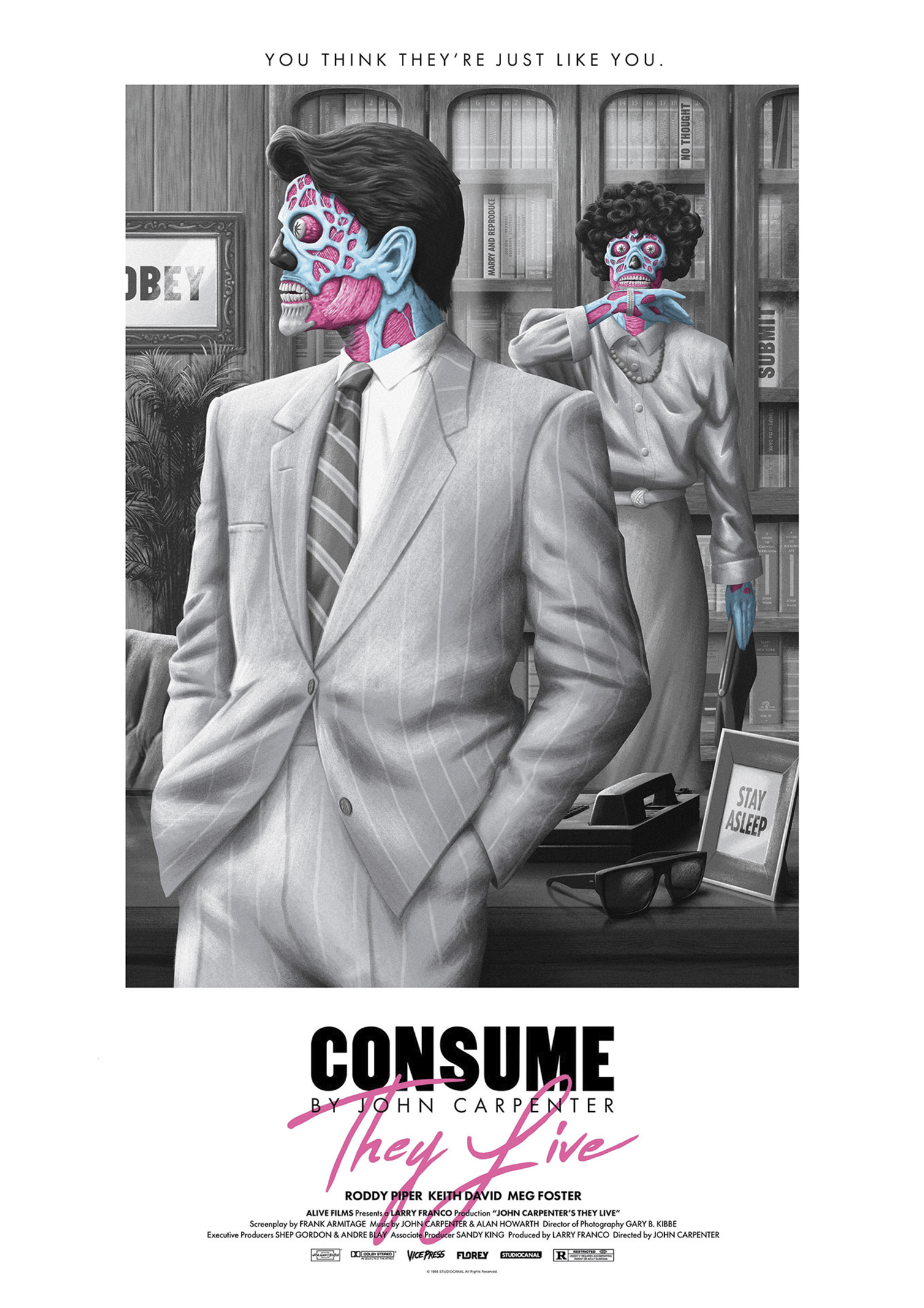 They Live They Live White Variant (Editions) Movie Poster  View 4