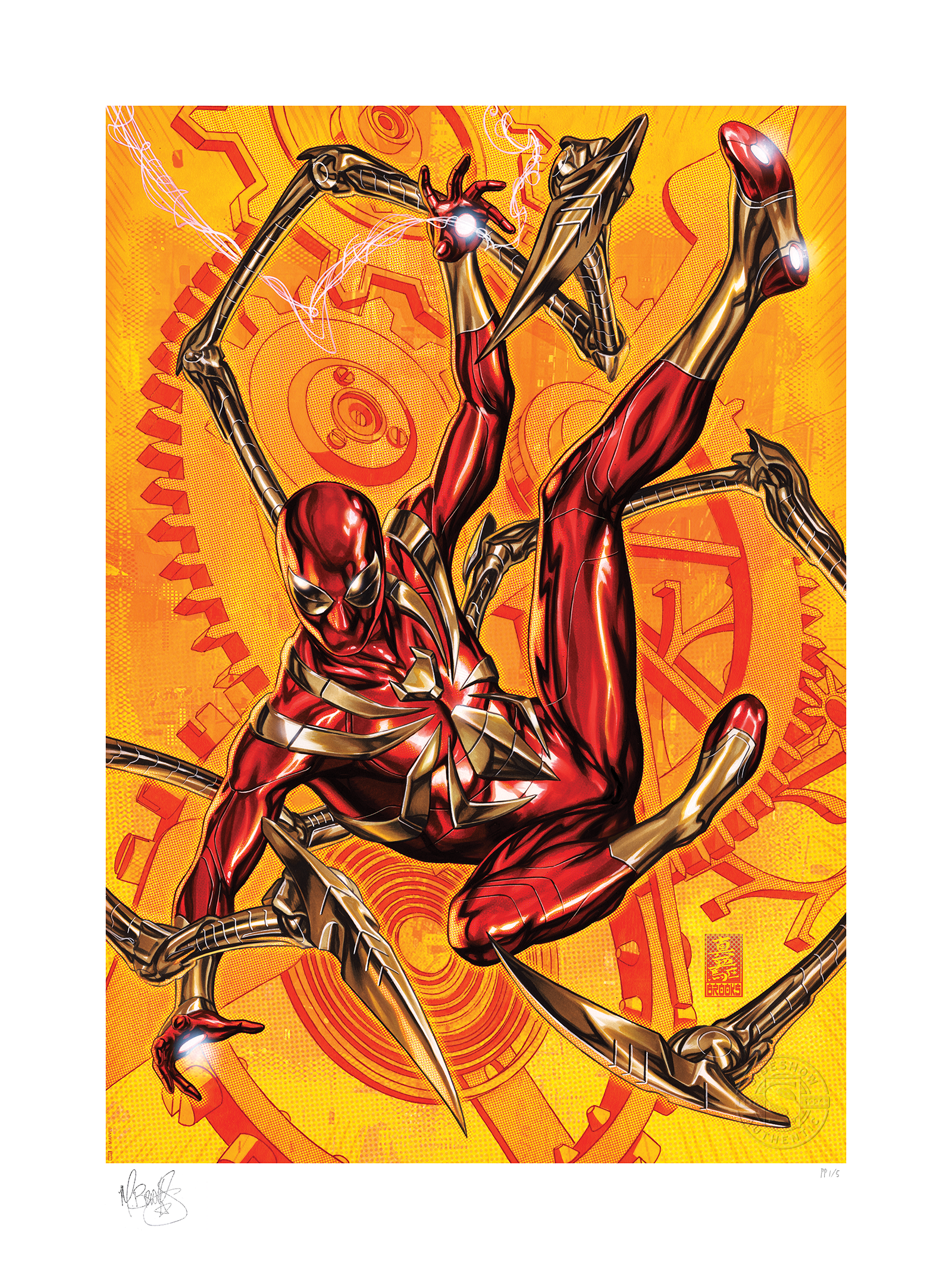 Iron Spider Fine Art Print by Mark Brooks Sideshow Collectibles