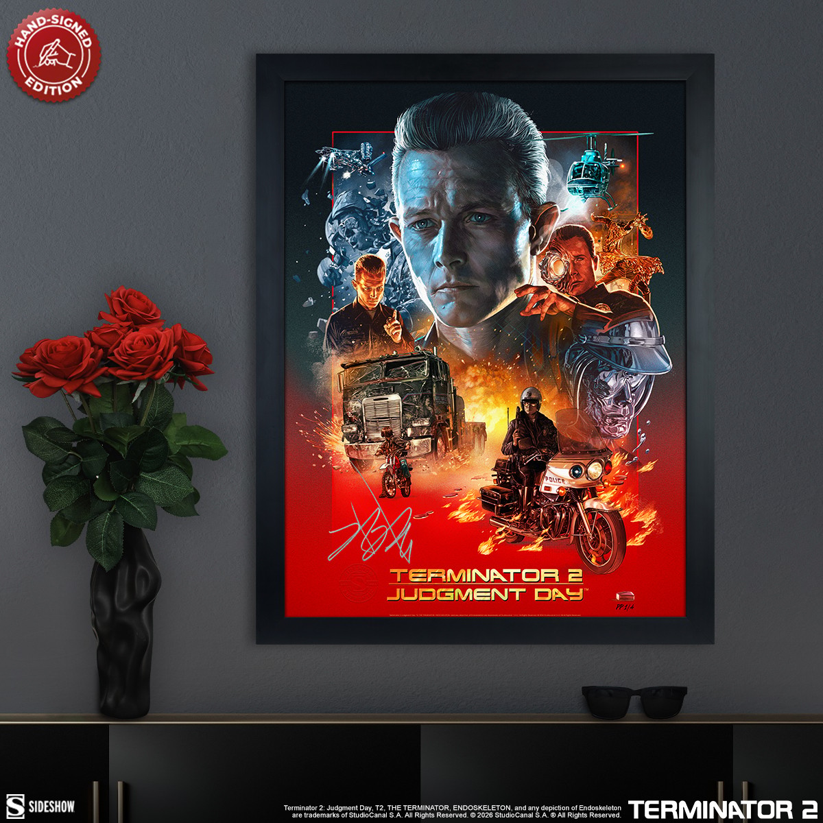 Terminator The T-1000 Terminator 2: Judgment Day 35th Anniversary Movie Poster  Exclusive Edition View 1