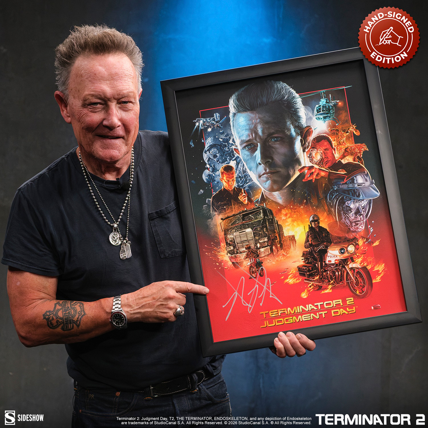 Terminator The T-1000 Terminator 2: Judgment Day 35th Anniversary Movie Poster  Exclusive Edition View 3