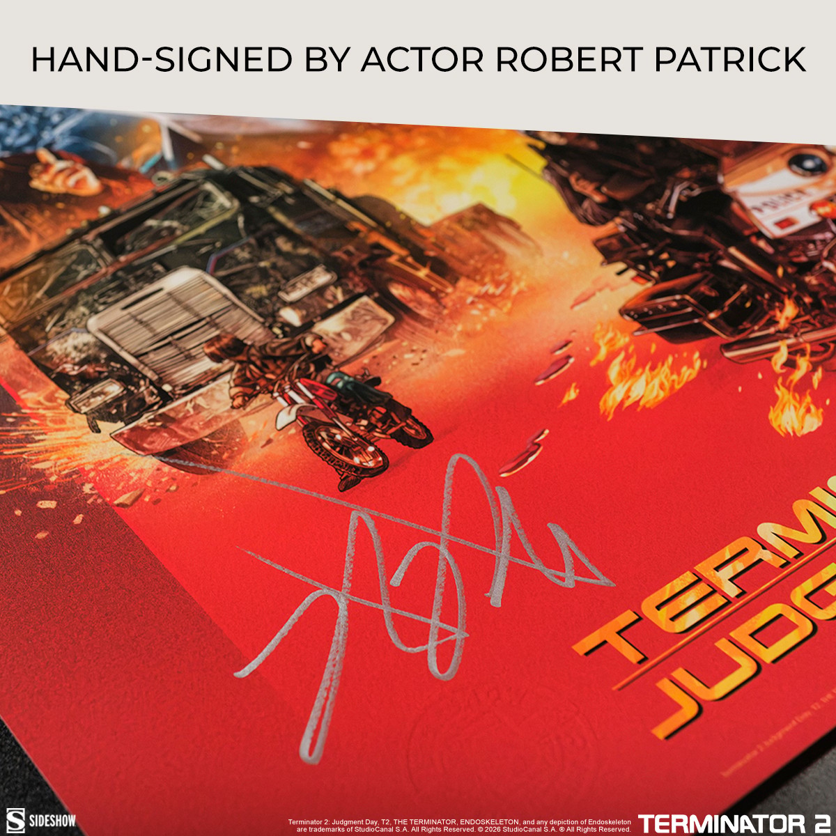 Terminator The T-1000 Terminator 2: Judgment Day 35th Anniversary Movie Poster  Exclusive Edition View 6
