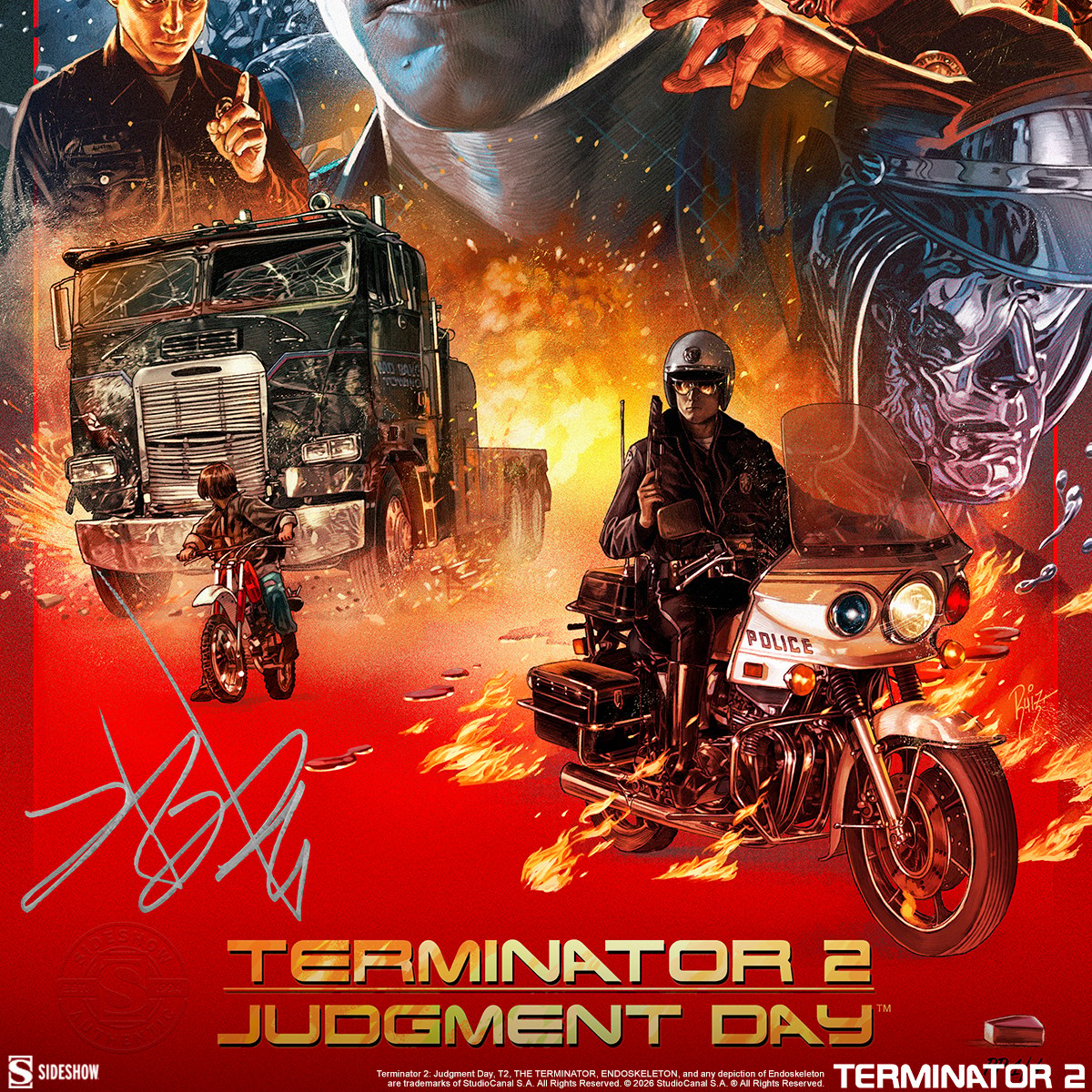 Terminator The T-1000 Terminator 2: Judgment Day 35th Anniversary Movie Poster  Exclusive Edition View 5