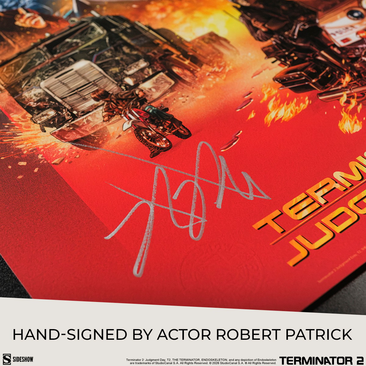 Terminator The T-1000 Terminator 2: Judgment Day 35th Anniversary Movie Poster  Exclusive Edition View 6