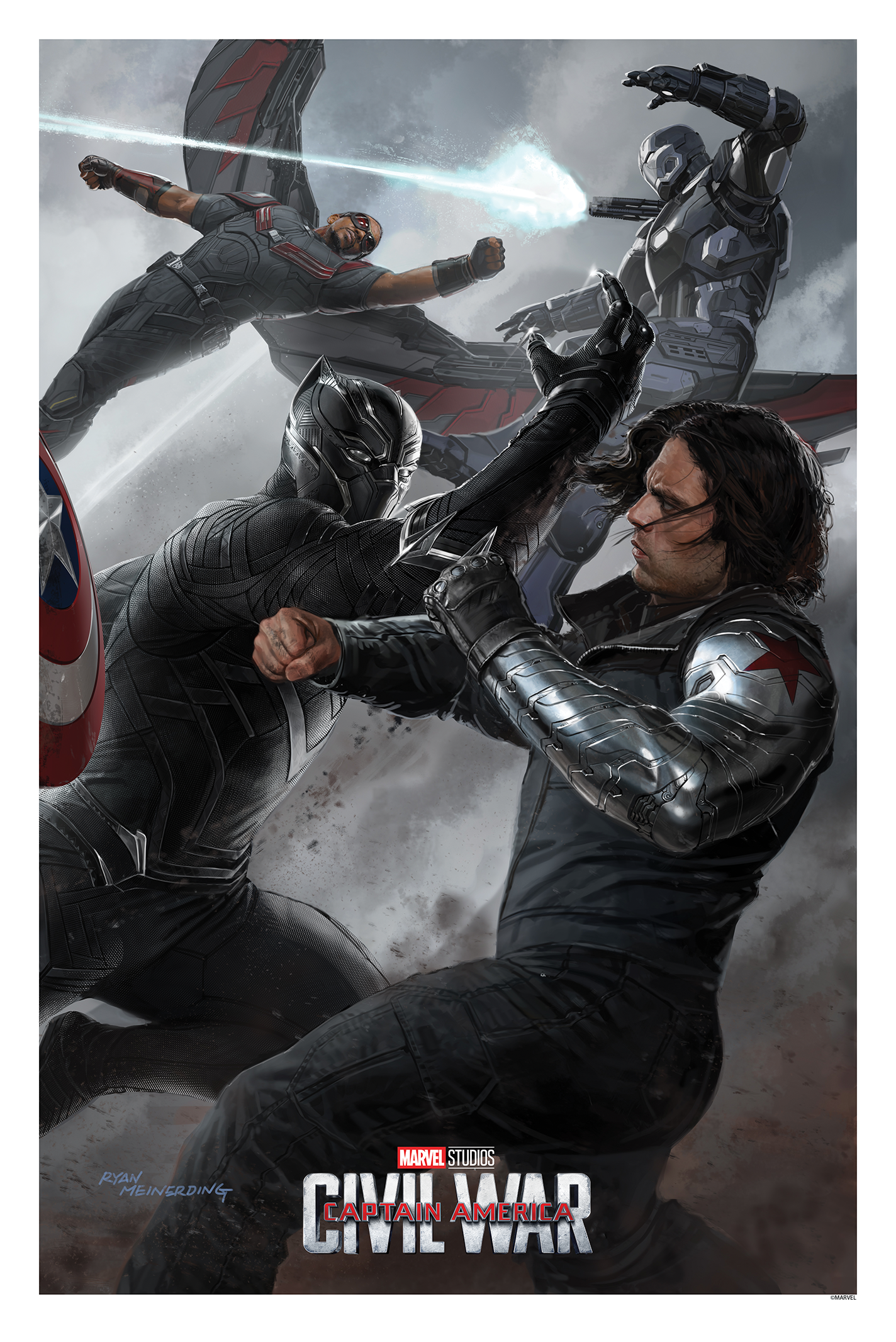 Captain America: Civil War (Part III) Fine Art Giclee Print by Grey Matter  Art | Sideshow Collectibles