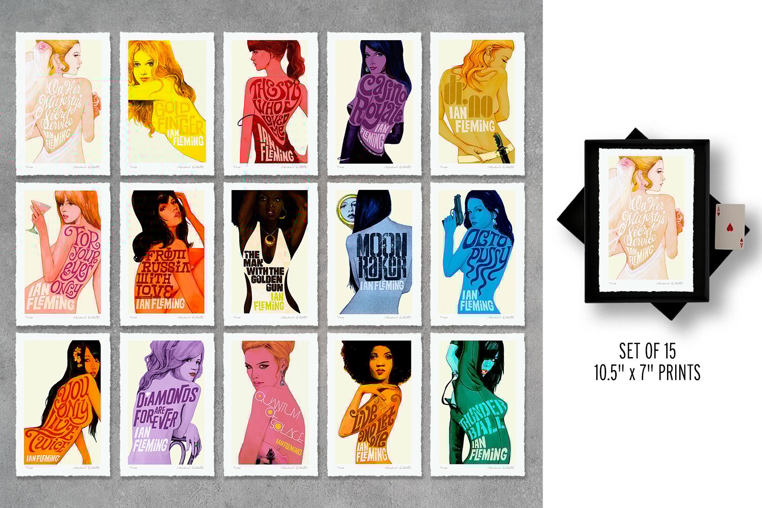James Bond Book Cover Boxed Set- Prototype Shown