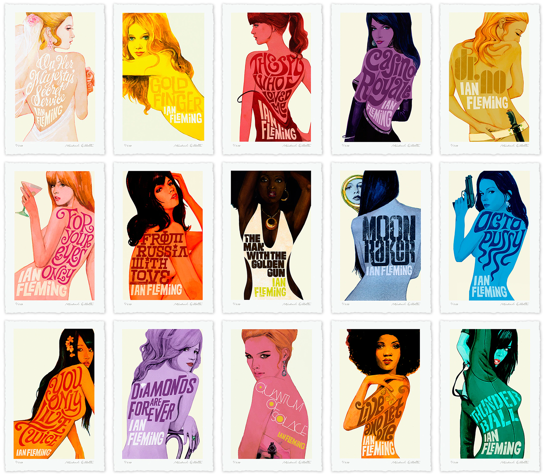 James Bond Book Cover Boxed Set- Prototype Shown