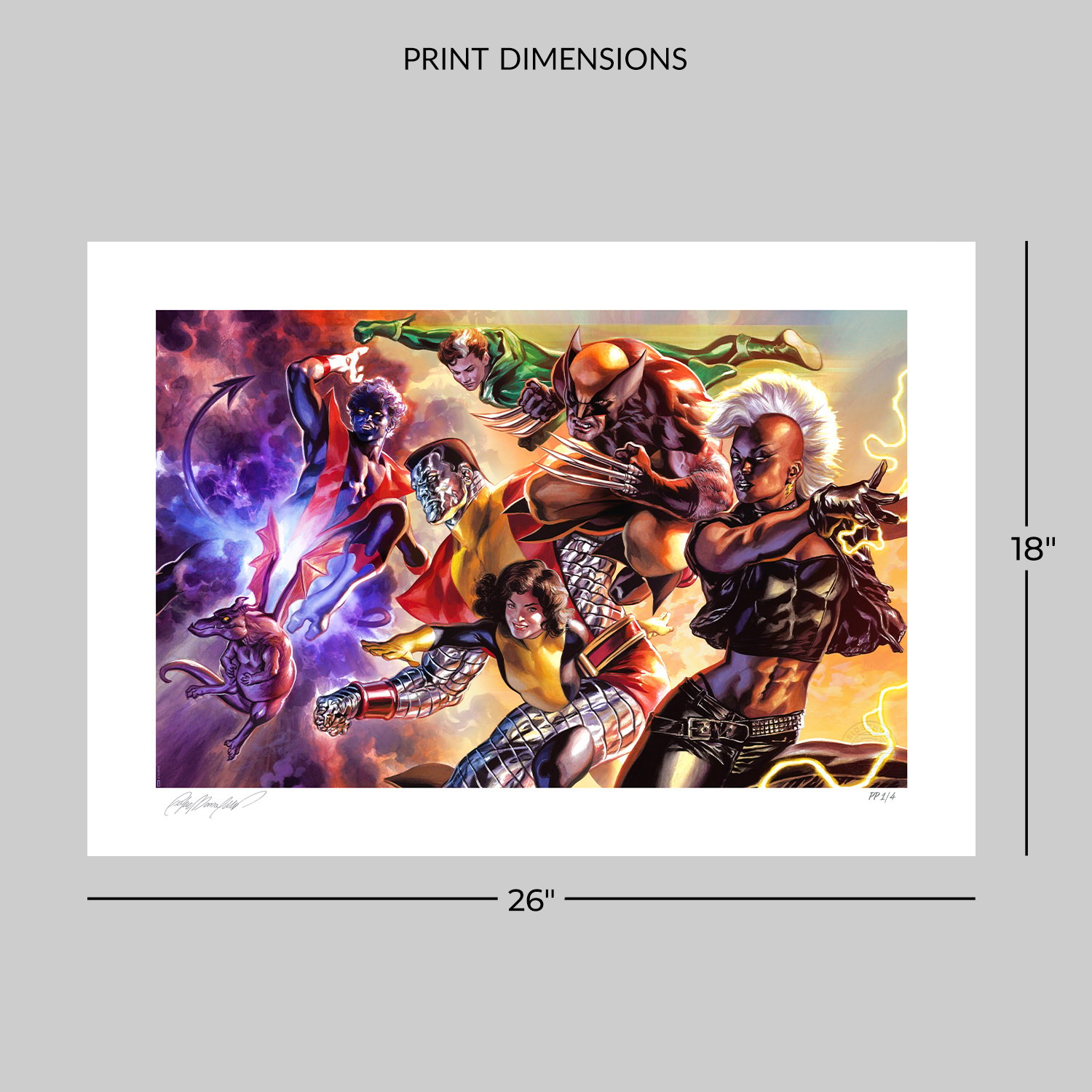 Marvel The X-Men Art Print  Exclusive Edition View 2