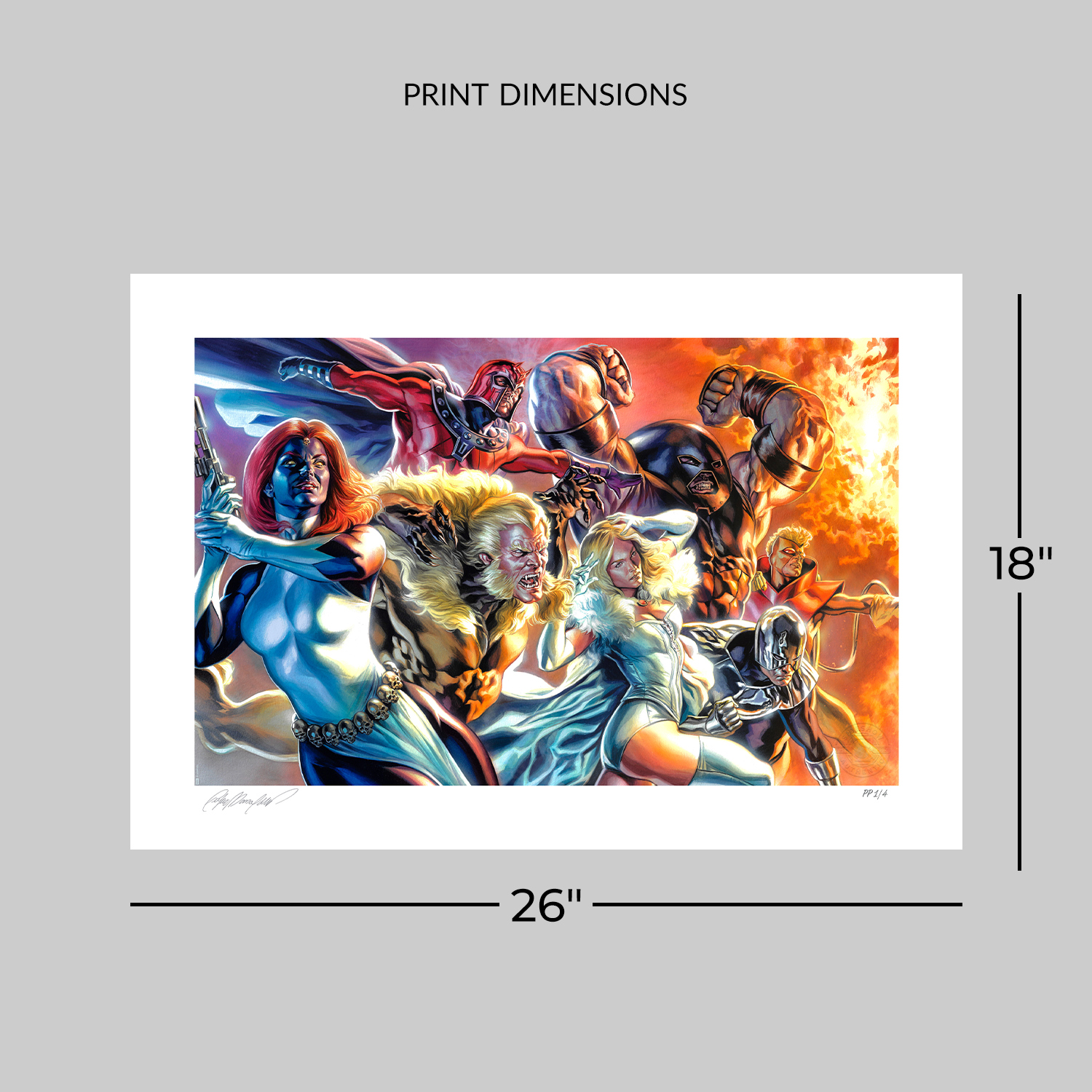 Marvel The Brotherhood of Mutants Art Print  Exclusive Edition View 2
