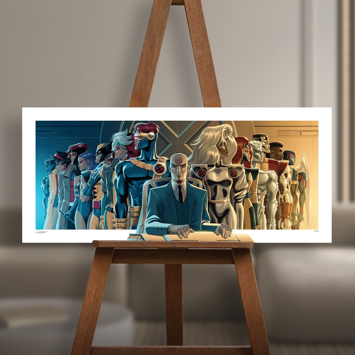 Charles Xavier the Fine Art Print by George Caltsoudas Sideshow