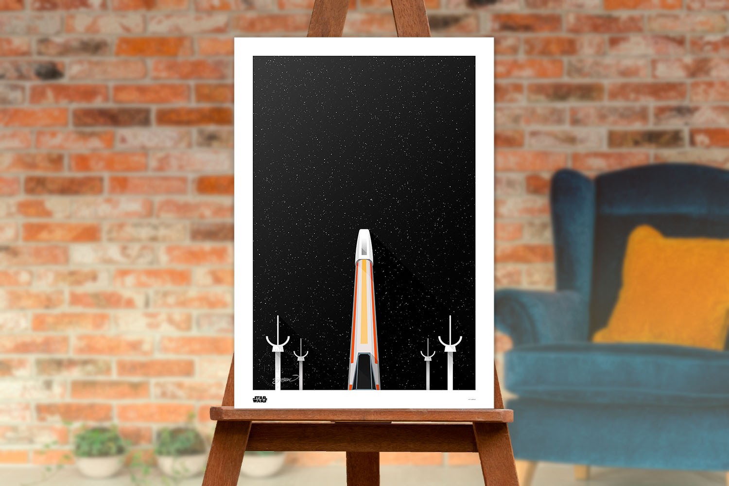 Minimalist X-Wing Fighter