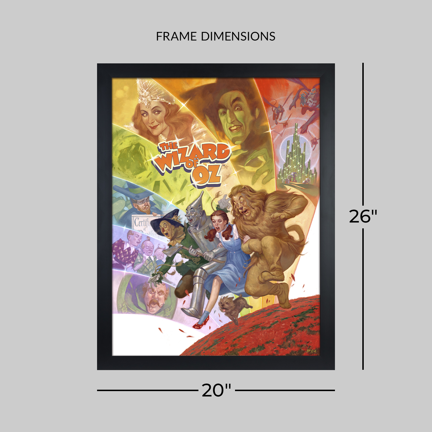 The Wizard of Oz The Wizard of Oz (Over the Rainbow) Movie Poster  Exclusive Edition View 2