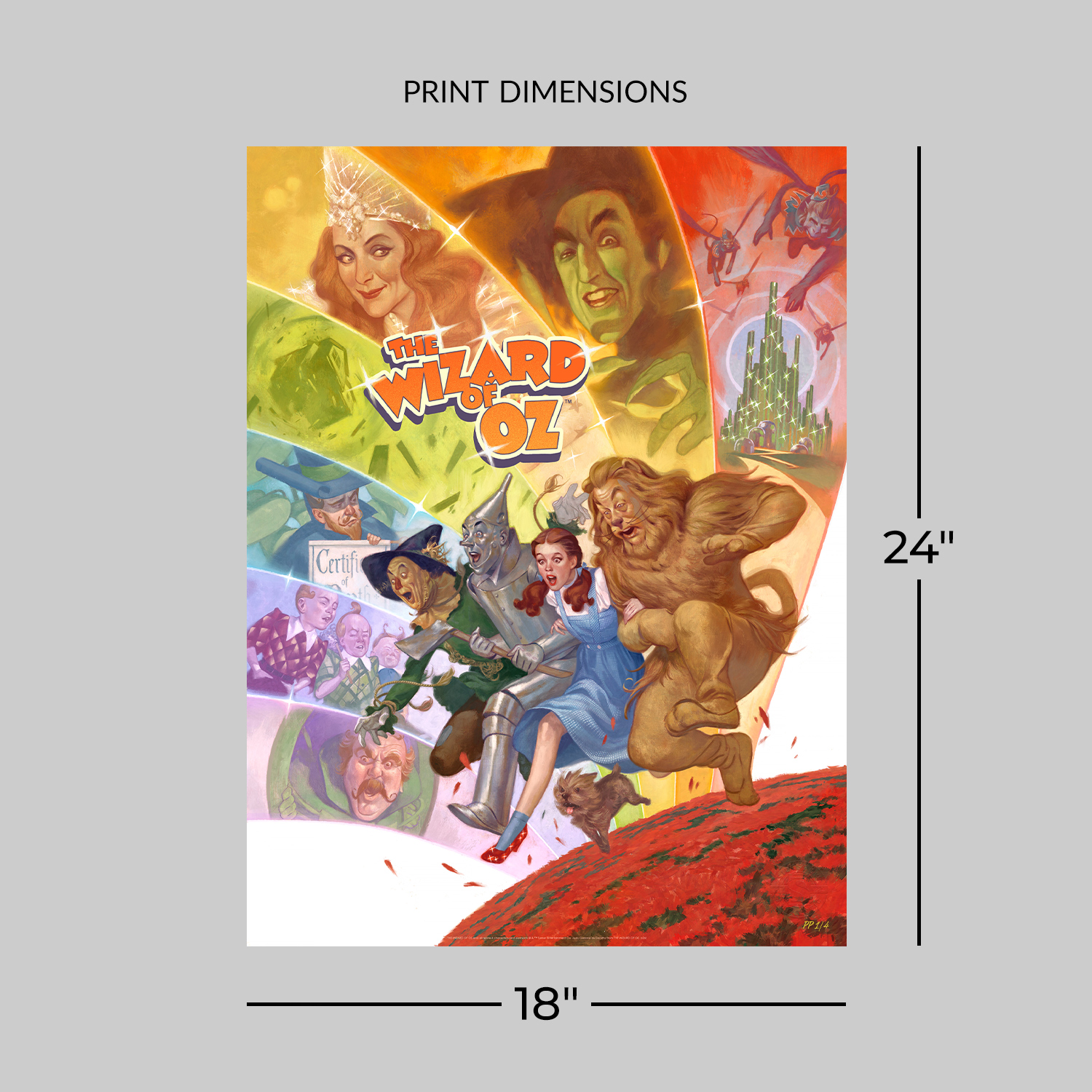 The Wizard of Oz The Wizard of Oz (Over the Rainbow) Movie Poster  Exclusive Edition View 2