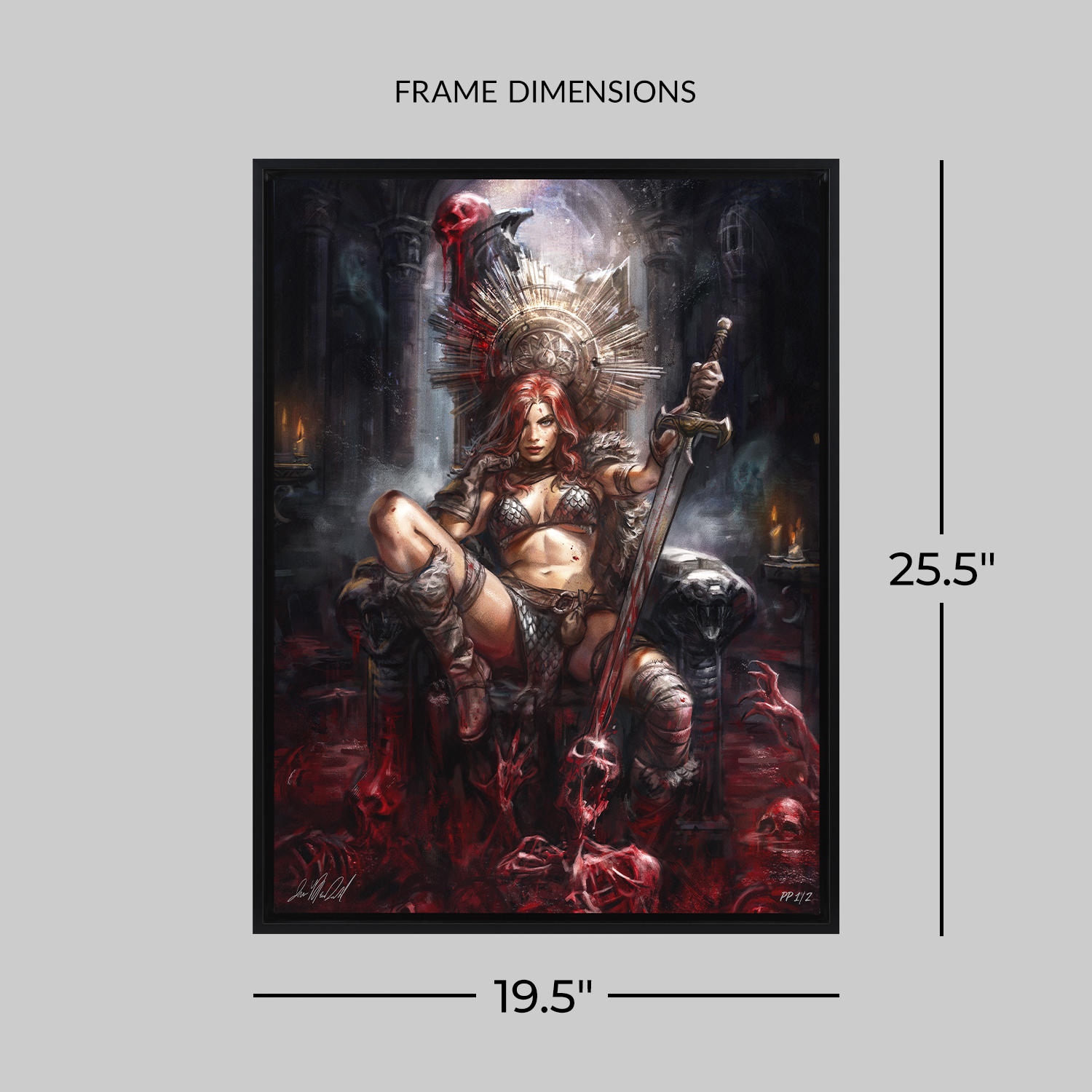 Dynamite Red Sonja: Long Live the Queen Art Print  Exclusive Edition View 2