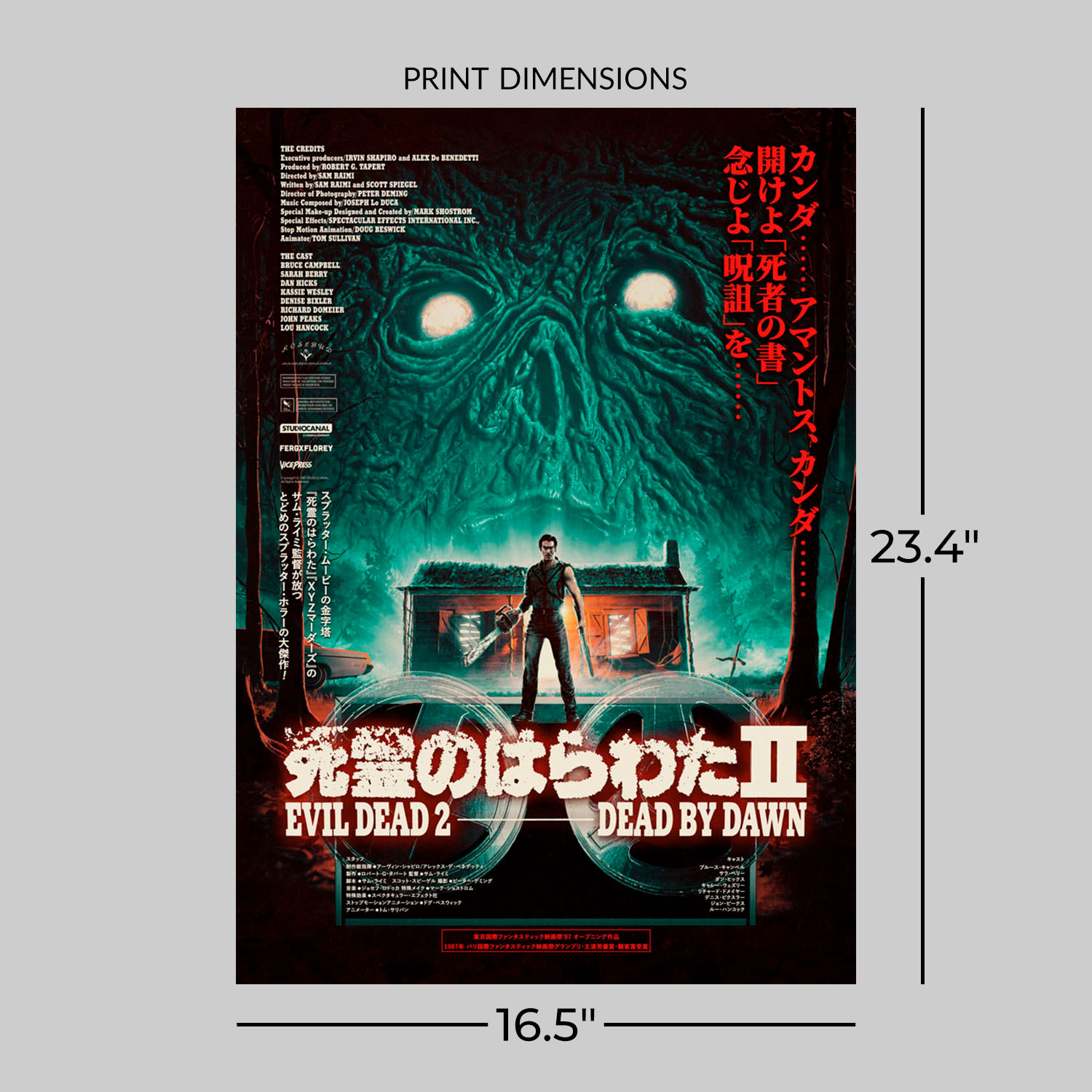 Evil Dead 2 Movie/show Poster Wall Art Printed & Shipped 