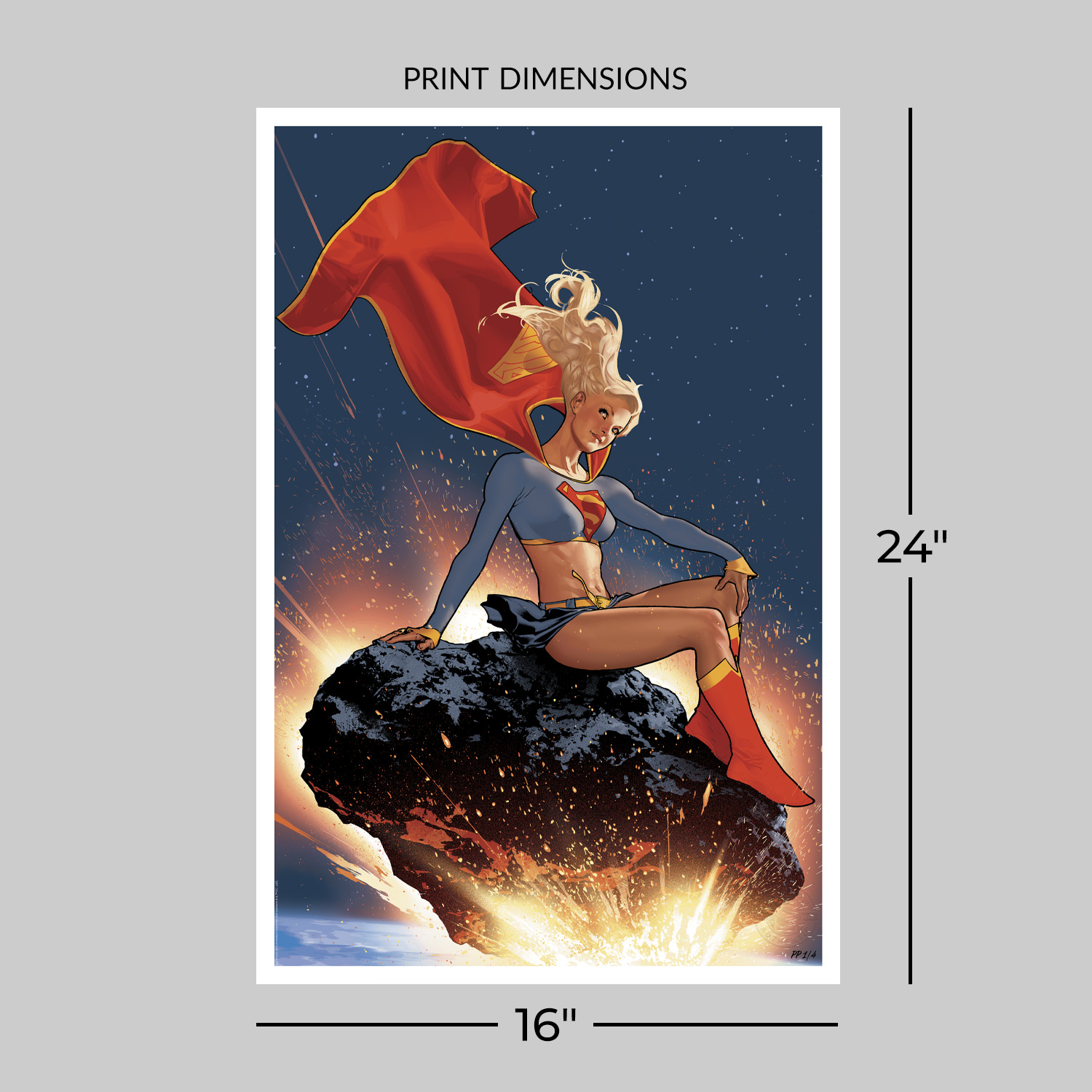 DC Comics Supergirl Art Print  Exclusive Edition View 2