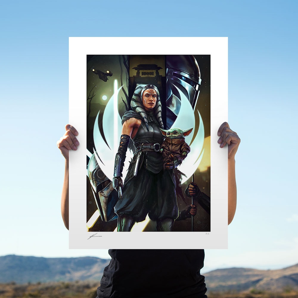 Star Wars The Jedi: Ahsoka Tano™ & Grogu™ Art Print  View 1
