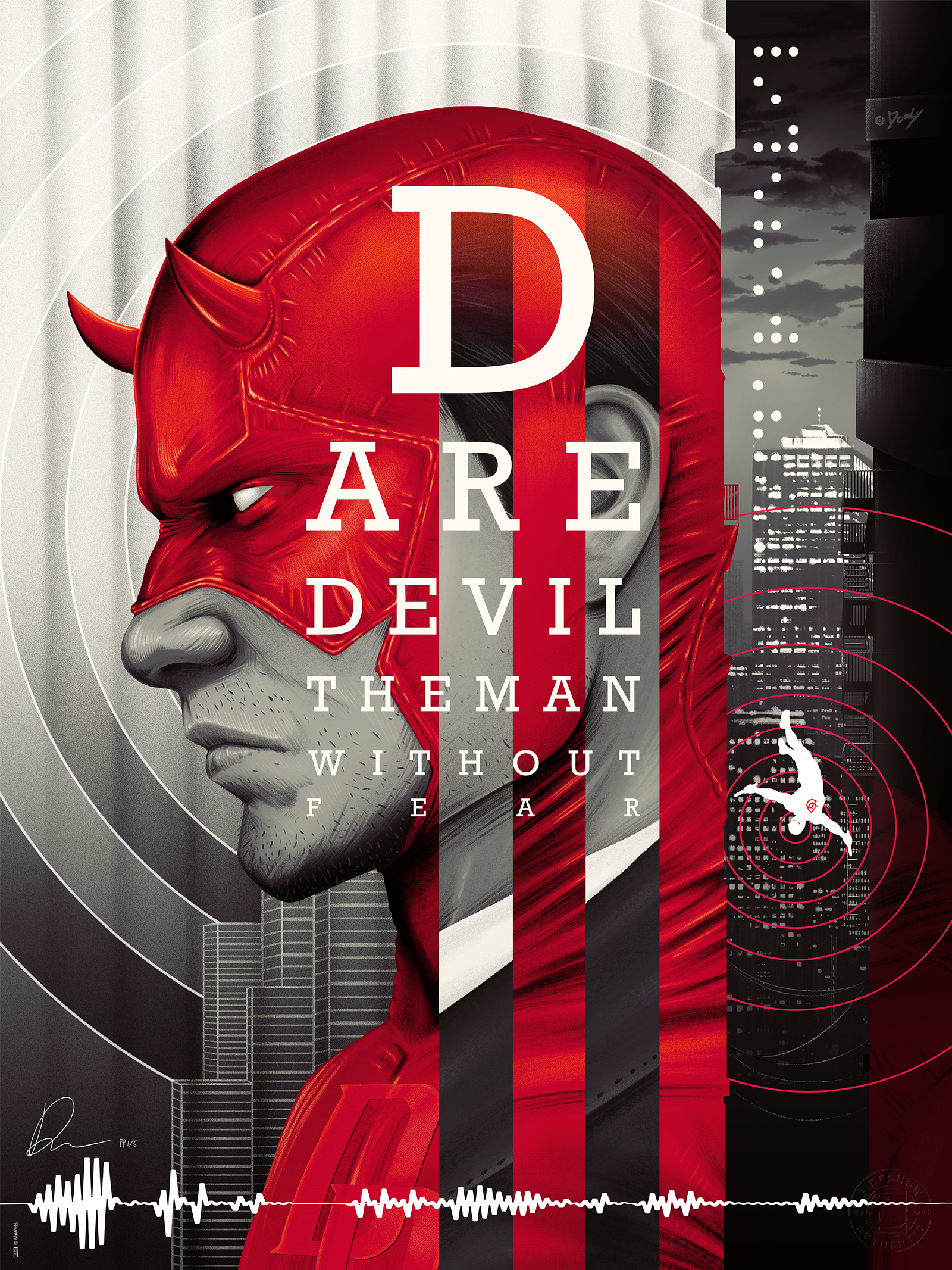 Daredevil: The Man Without Fear Fine Art Print by Doaly