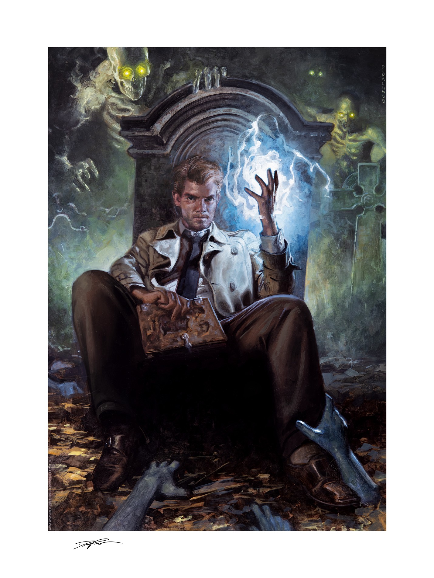 John Constantine Fine Art Print by David Palumbo | Sideshow Collectibles, image size:1429x1900