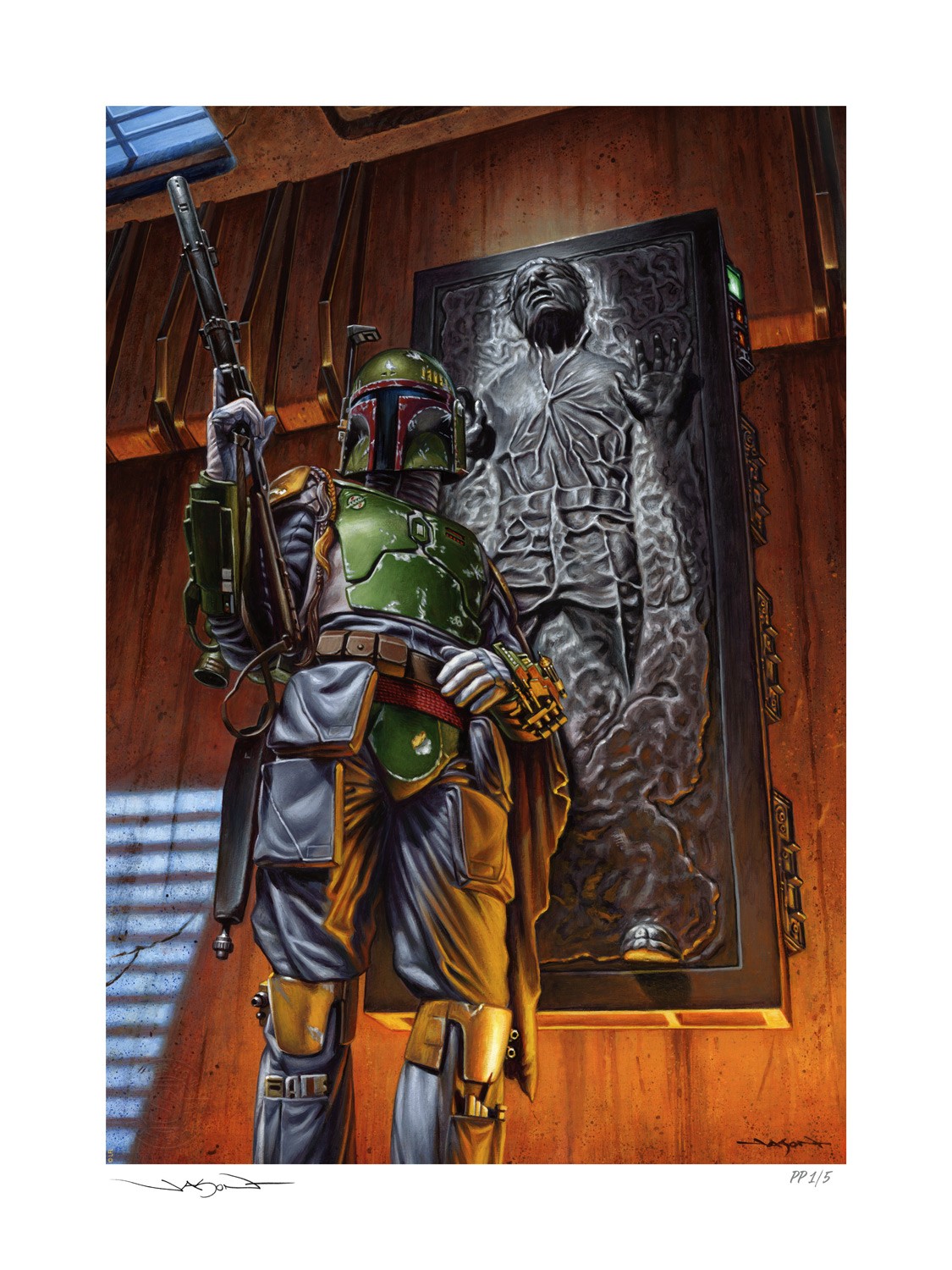 Boba Fett™: The Bounty Fine Art Print by Jason Edmiston | Sideshow  Collectibles, image size:1125x1500