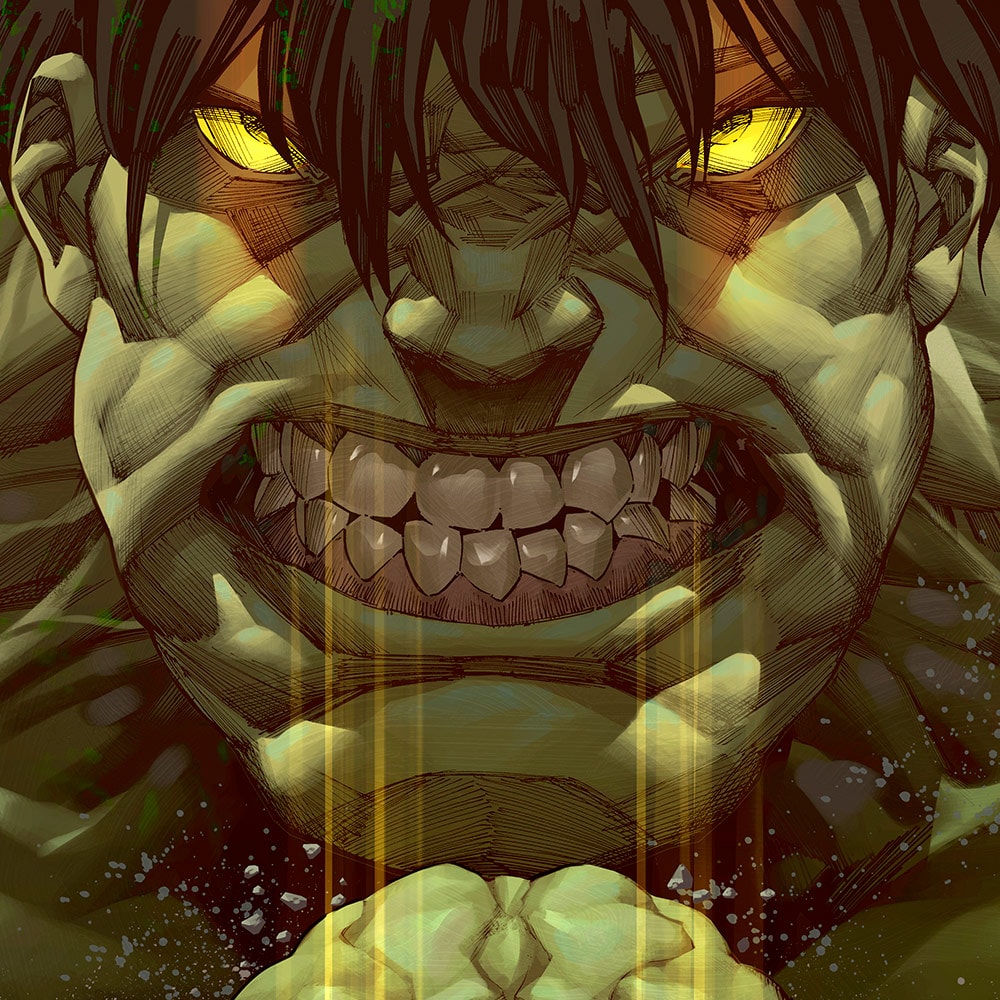 Marvel The Incredible Hulk Art Print  Exclusive Edition View 2